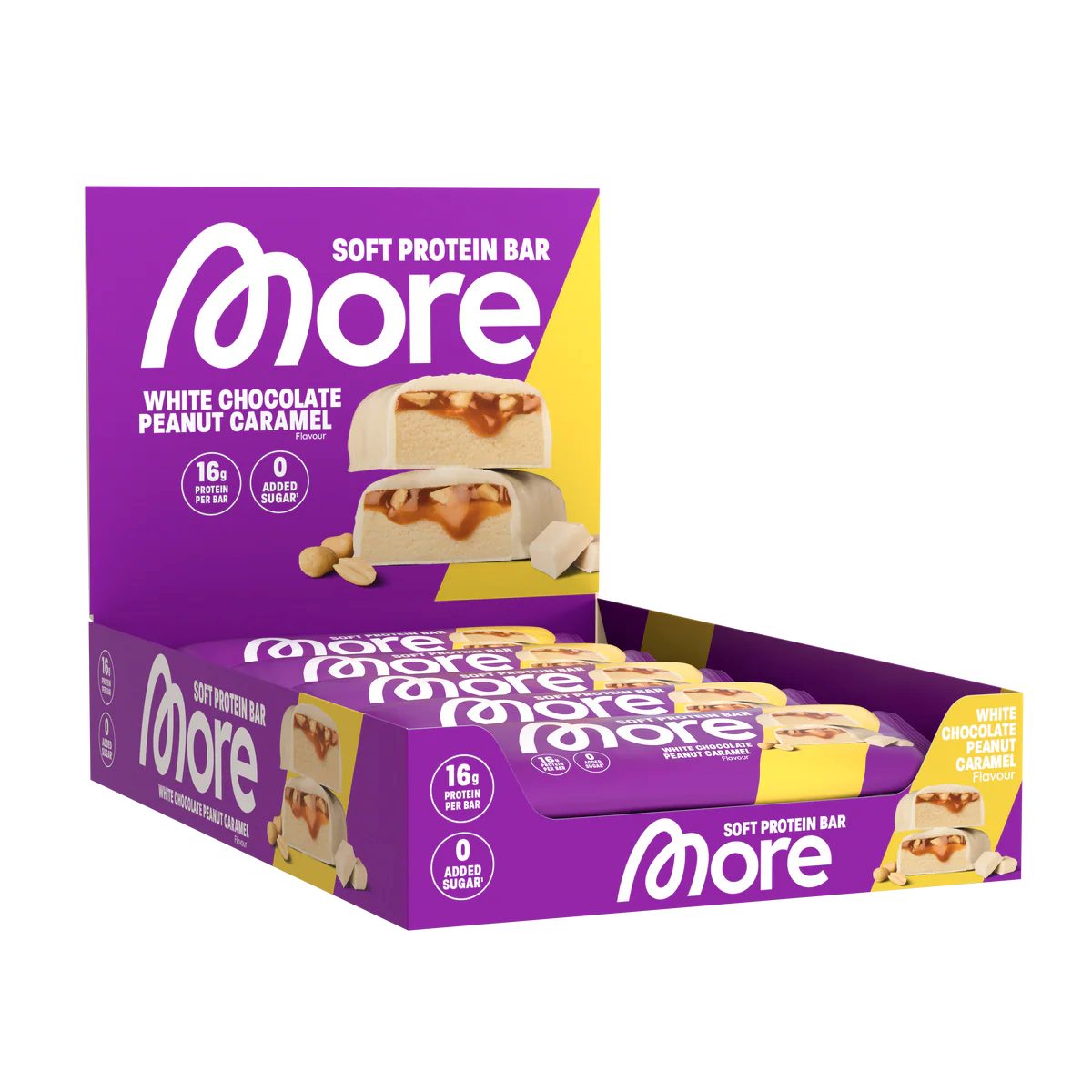 More Nutrition More Nutrition Protein Bar 10x50g White Chocolate Peanut Caramel Riegel, 50.0 g
