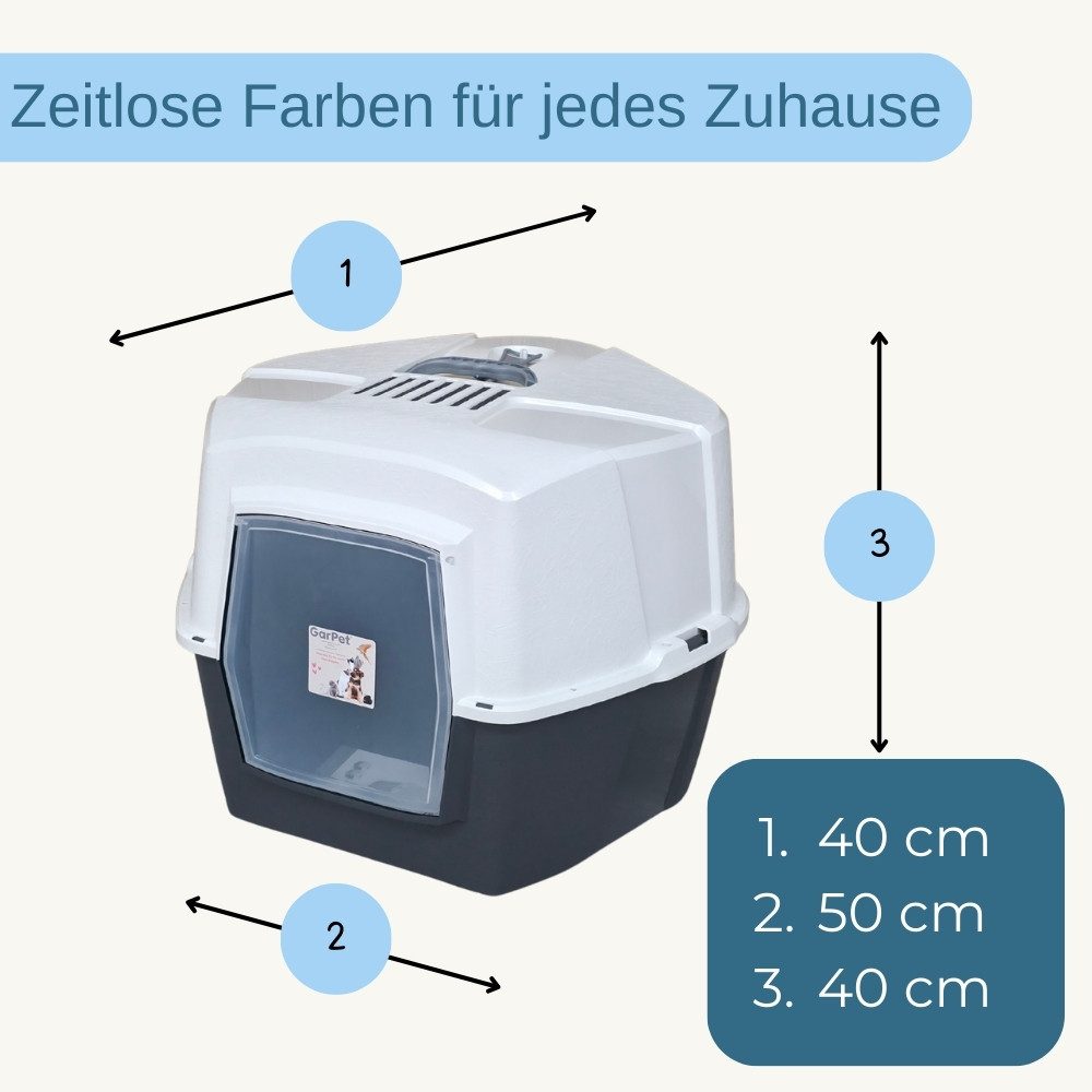 GarPet Katzenecktoilette 2er Set Große Eck Katzentoilette Katzenklo Ecke mi günstig online kaufen