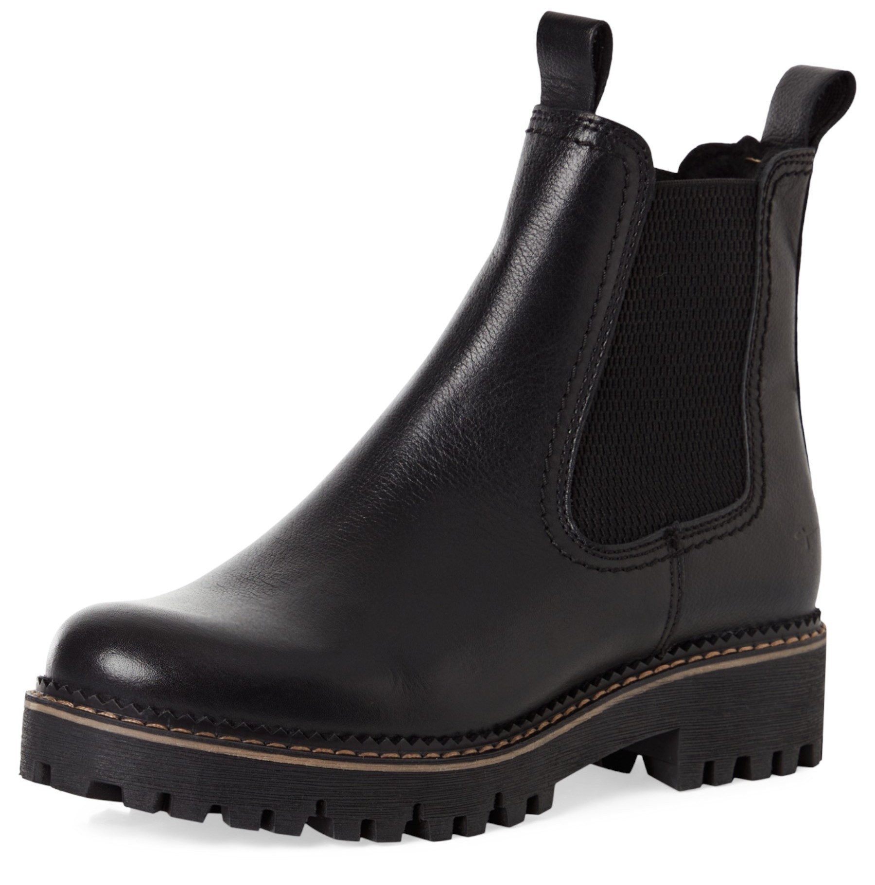 Tamaris 1-26494-45 003 Black Leather Stiefelette