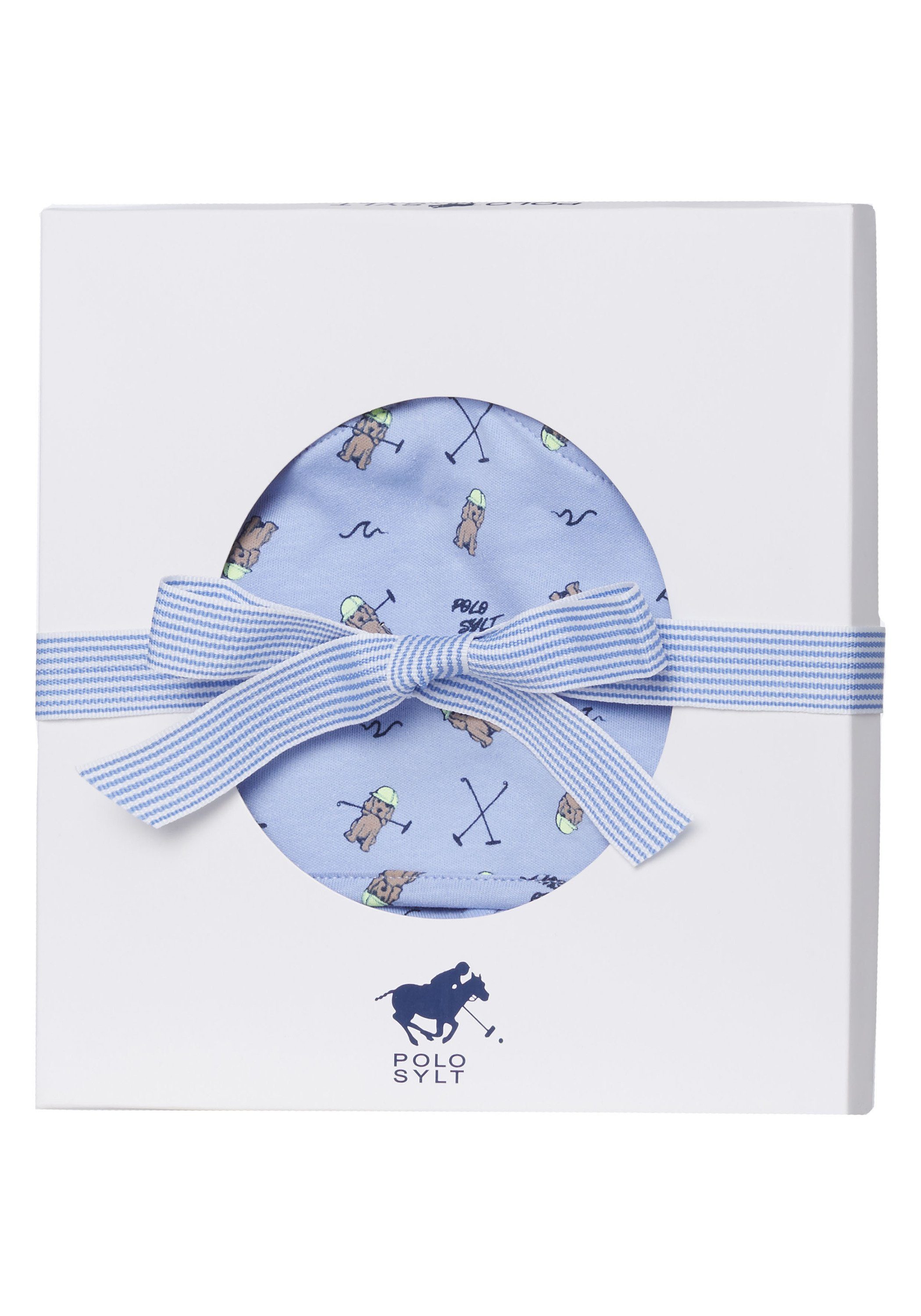 Halstuch (Set, Neugeborenen-Geschenkset Polo mit Spucktuch, Sylt 3-tlg) und Mütze