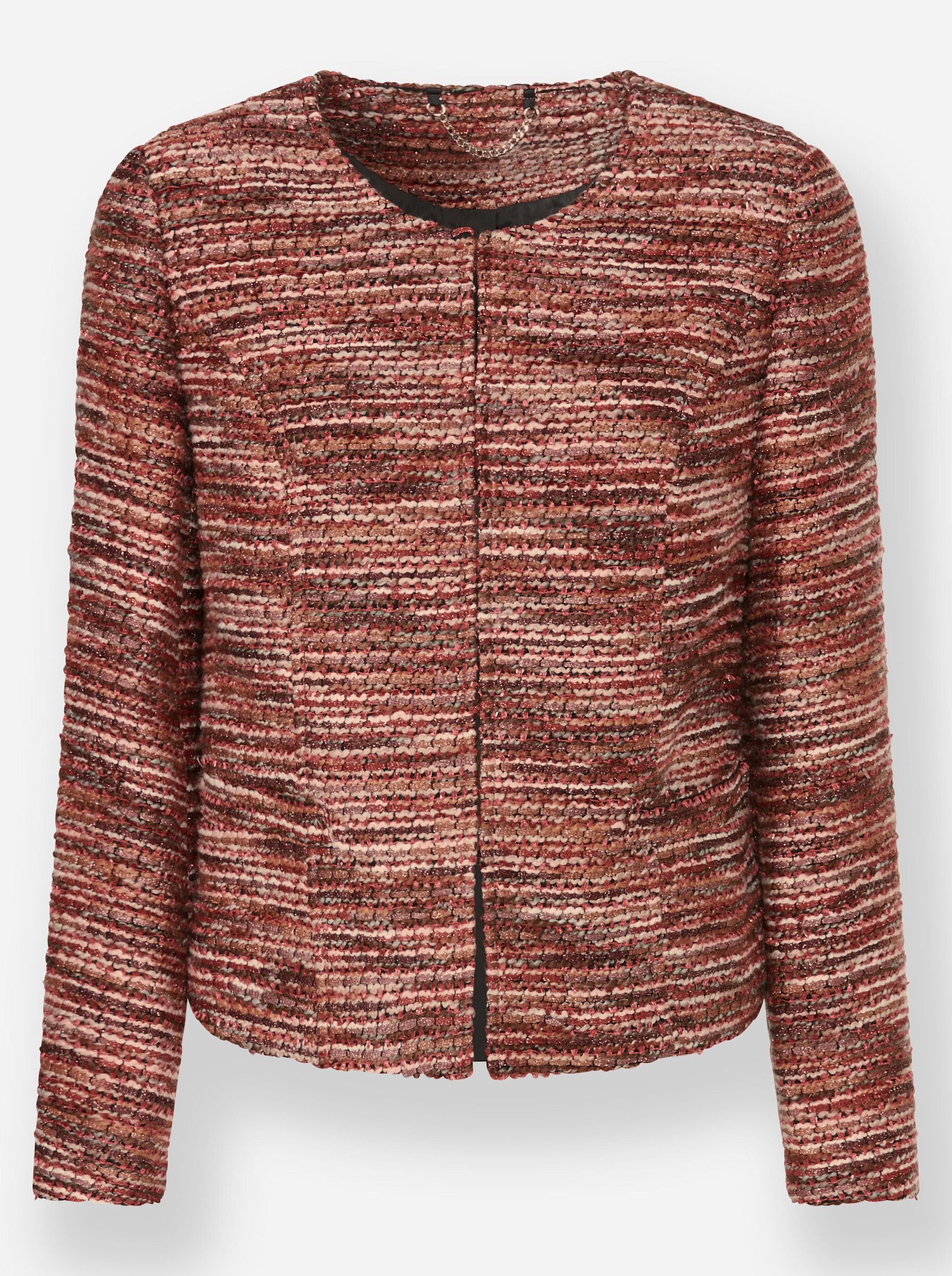 heine Blusenblazer Bouclé-Blazer Langarm