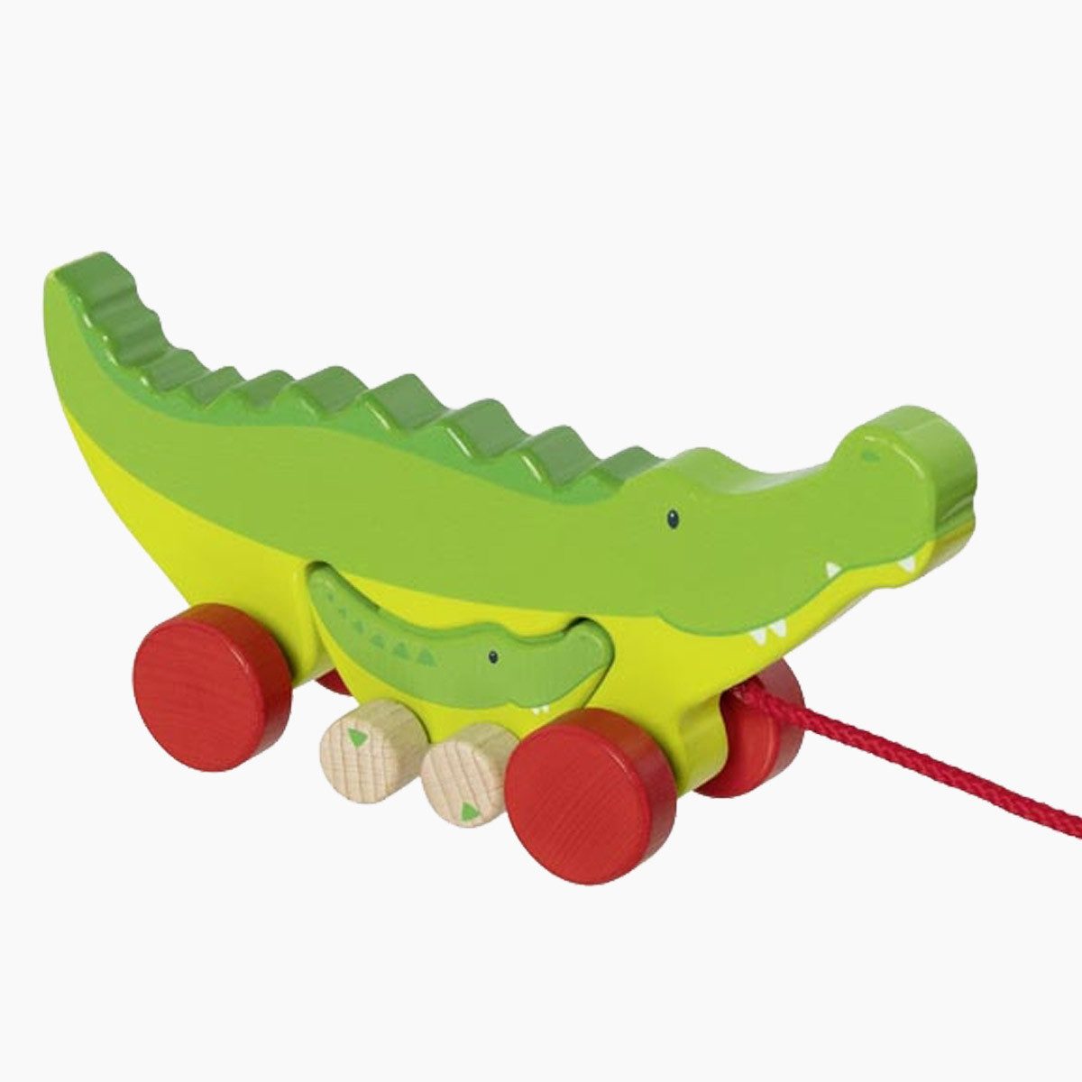 goki Nachziehtier Ziehtier Krokodile Cosmo & Croki, (packung, 2-tlg), Doppelter Spielspaß