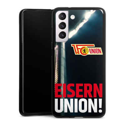 DeinDesign Handyhülle Fanartikel 1. FC Union Berlin Fußball Eisern Union Typo, Samsung Galaxy S21 FE 5G Silikon Hülle Bumper Case Handy Schutzhülle