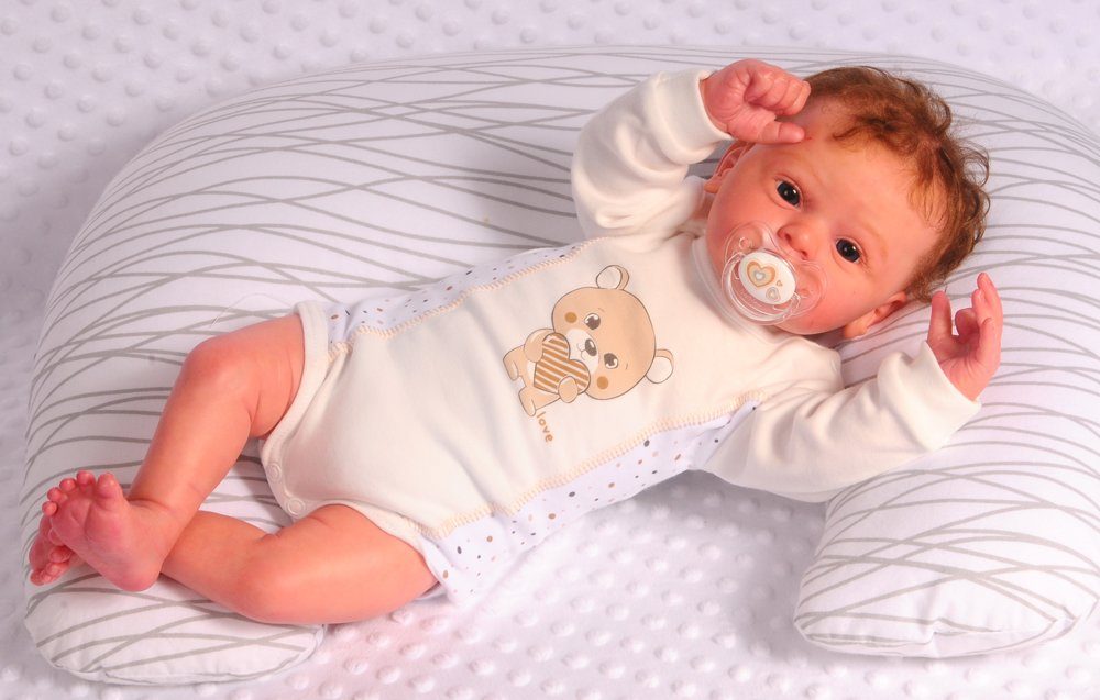 Neugeborene Hose für Baby & Anzug und La Frühchen Hose 3Tlg. Mütze Bortini Body Body und