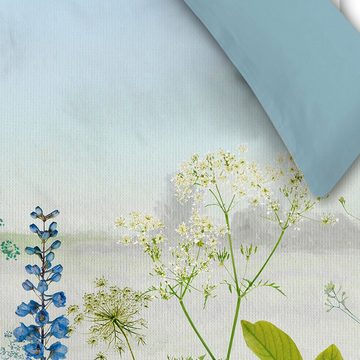 Bettwäsche Wendebettwäsche "Wildflowers", Beddinghouse, Mako-Satin, 2 teilig, Blumen