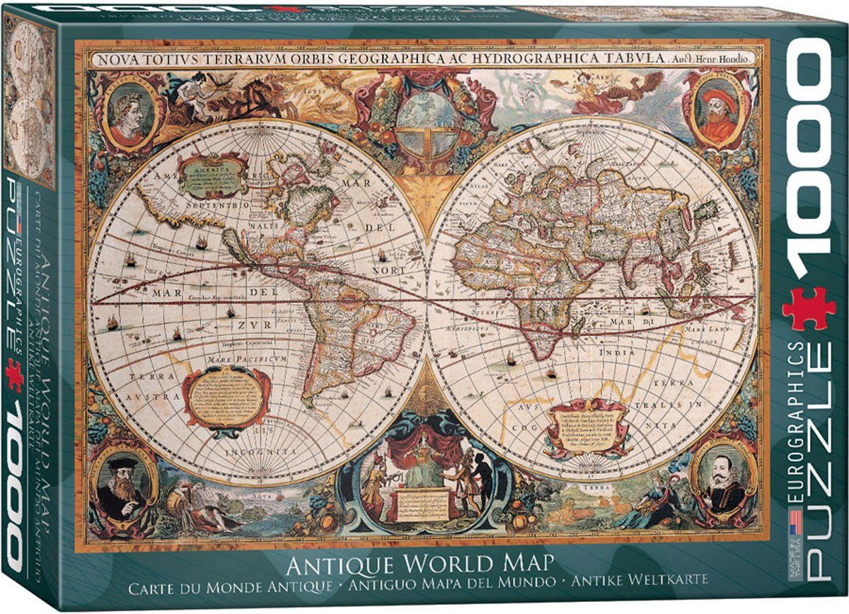 empireposter Puzzle Antike Weltkarte Orbis Geographica - 1000 Teile Puzzle - Format 68x48 cm, 1000 Puzzleteile