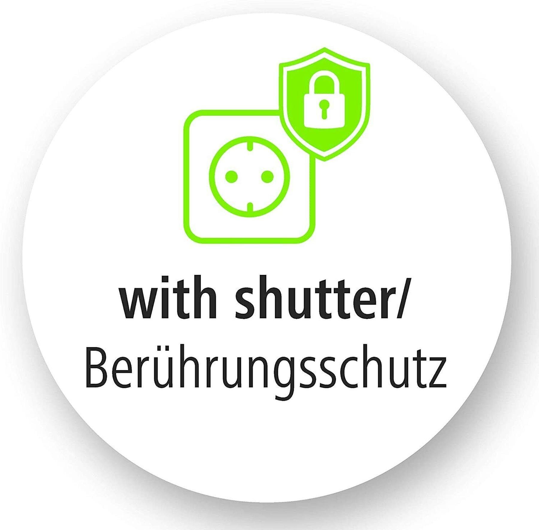 Vivanco Steckdose VIVANCO Steckdosenleiste mit Schalter 8 fach [4x Schuko 4x Euro]