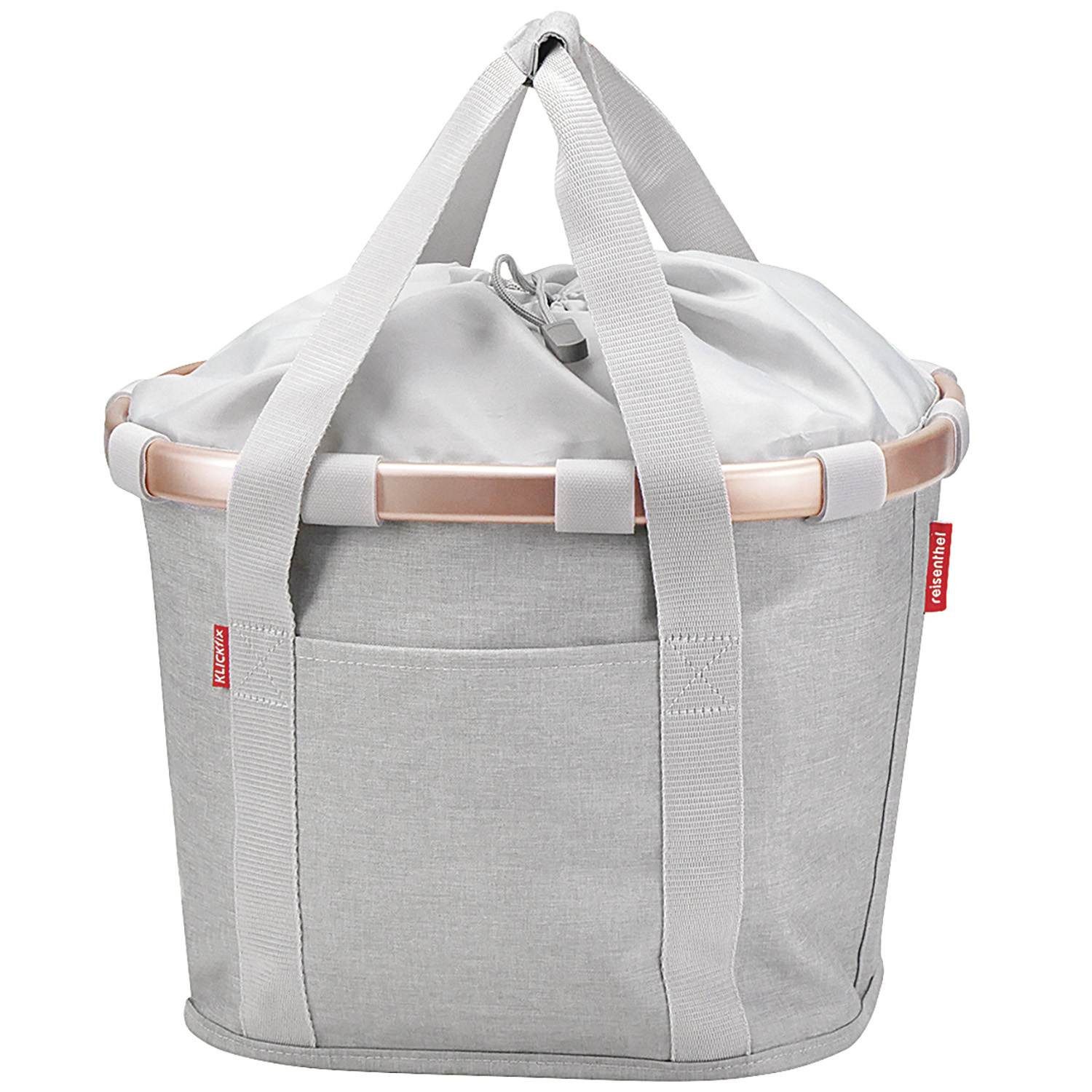 KlickFix Fahrradkorb KLICKfix Fahrradkorb BIKEBASKET twist rose