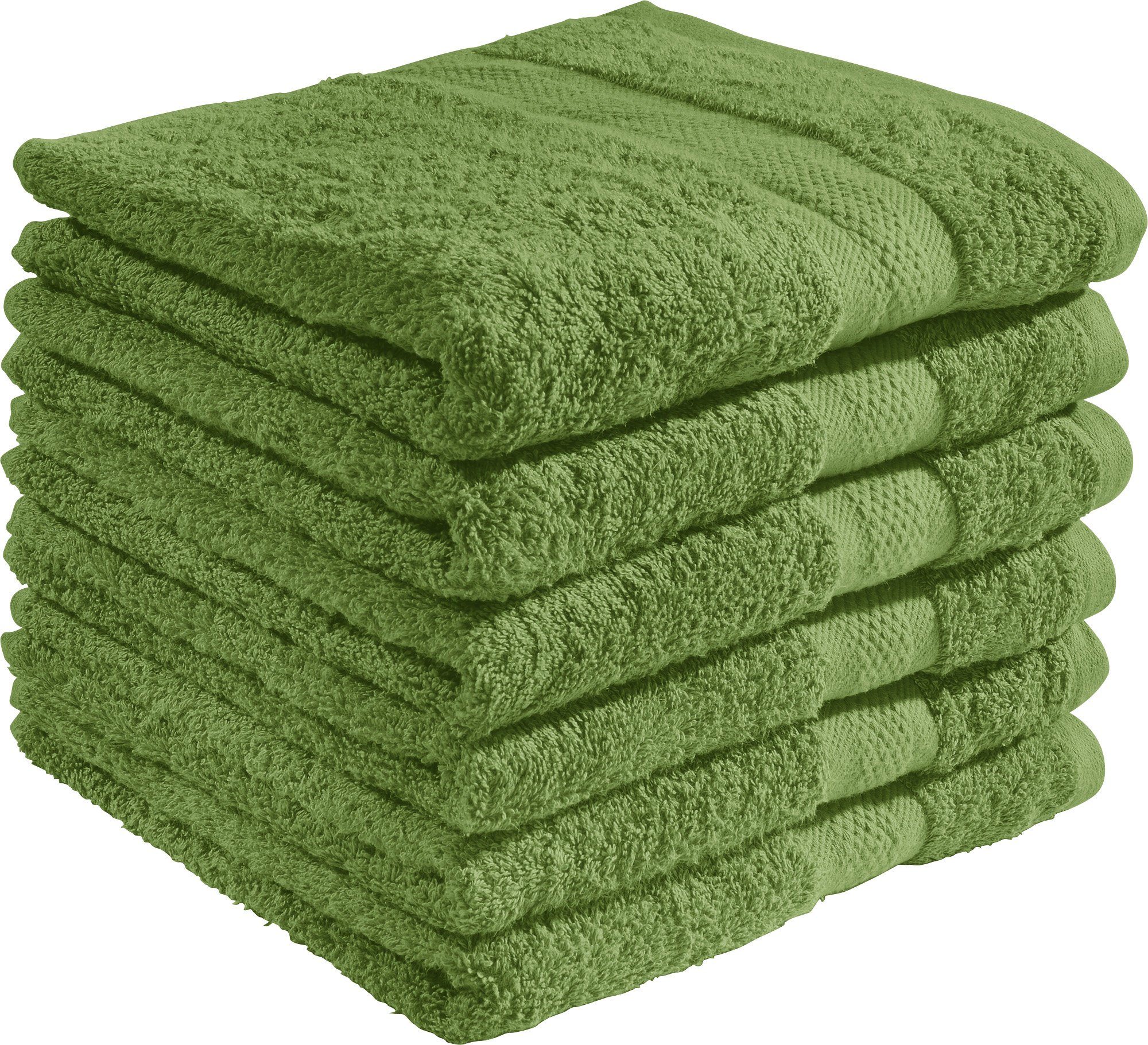REDBEST Handtuch Handtuch "Chicago" 6er-Pack, Frottier, Walk-Frottier Uni
