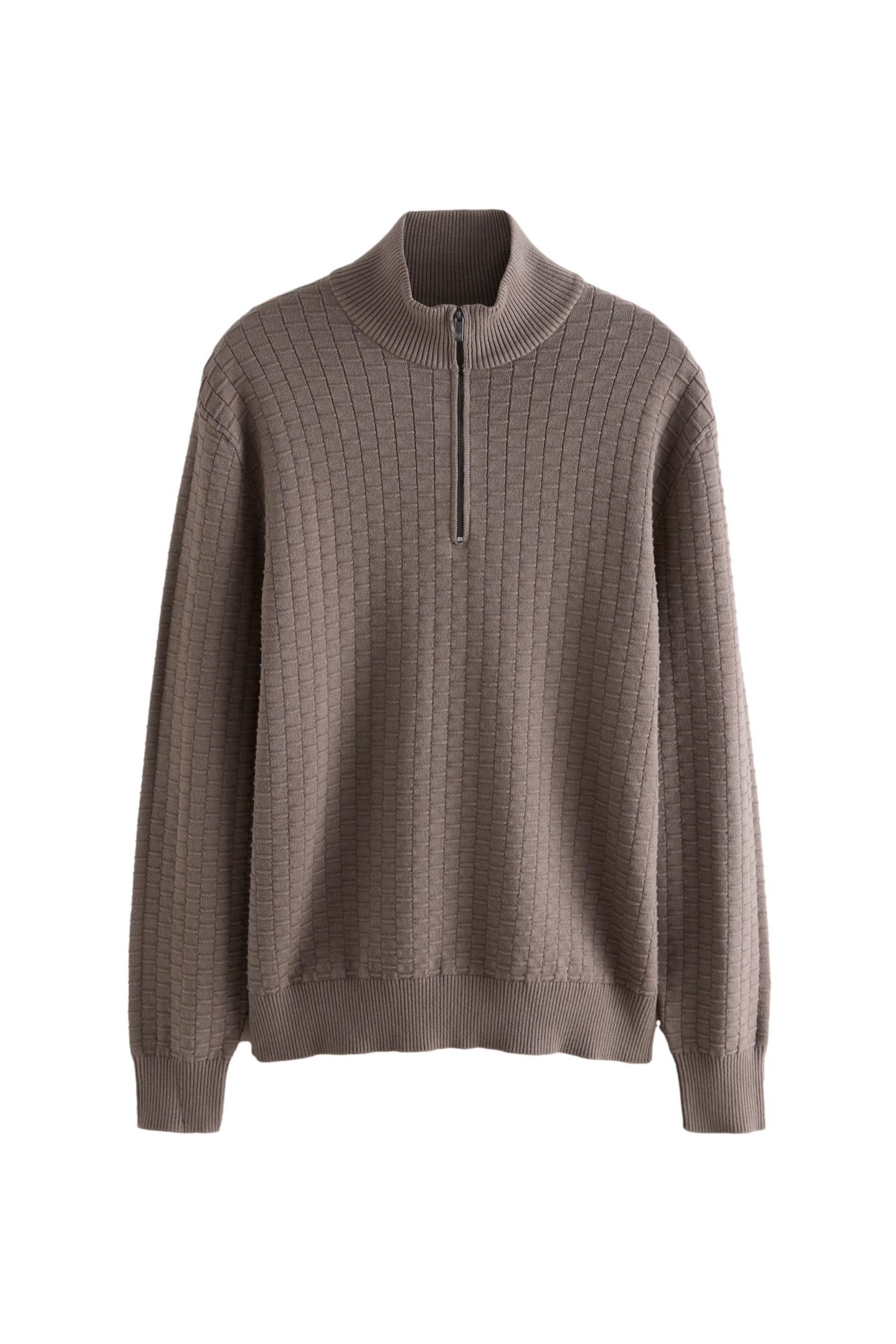 Strickpullover Regular Fit Premium Einfarbiger Troyer