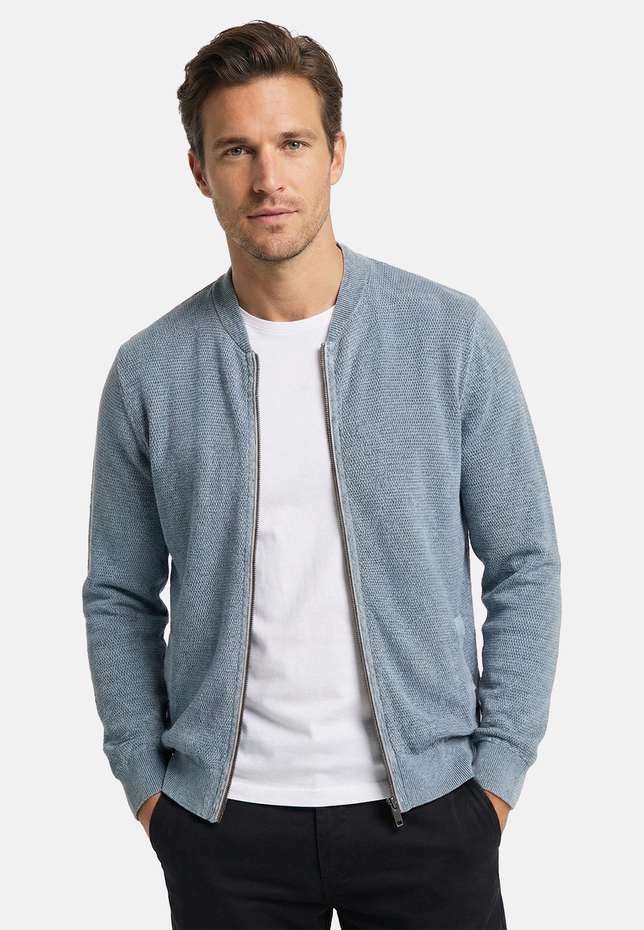 CASAMODA Strickjacke Basic (1-tlg) Strickjacke - Baumwolle - Atmungsaktiv - Natürliches Material