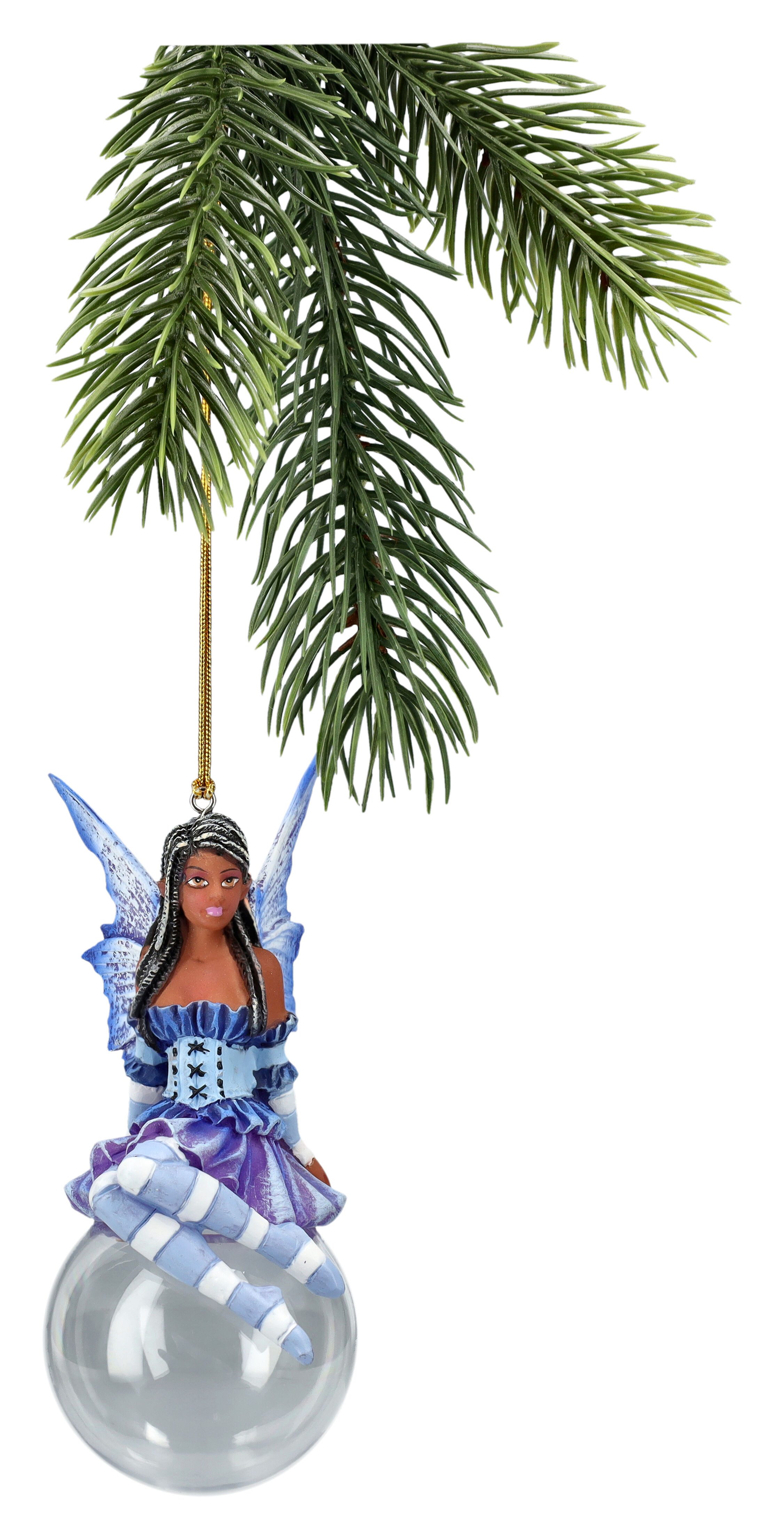 Figuren Shop GmbH Christbaumschmuck Elfenfigur Violet – Amy Brown Fantasy Christbaumdeko 11 cm Weihnachten (1-tlg)
