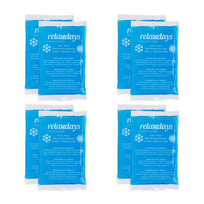 relaxdays Kühlpad Kühlpads rechteckig 8er Set blau