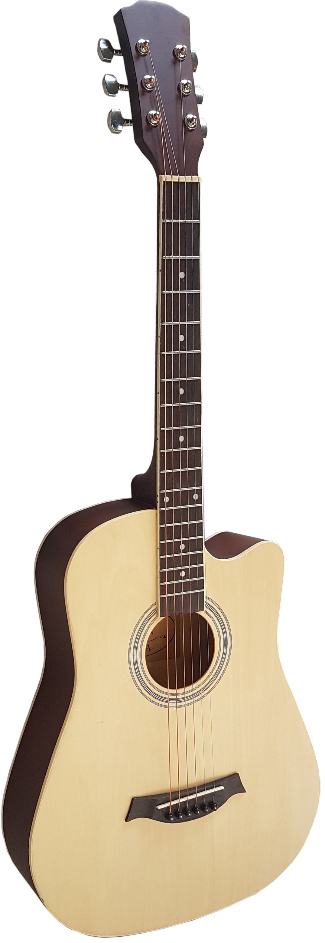 MSA Akustikgitarre 38 Zoll Westerngitarre Junior / Reise Modell Schmaler Korpus, 4/4 Satin