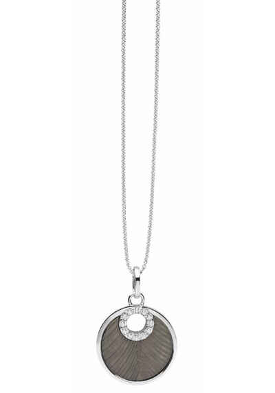 NANA KAY Silberkette »Shiny circles, ST1753«, mit Zirkonia und Perlmutteinlage