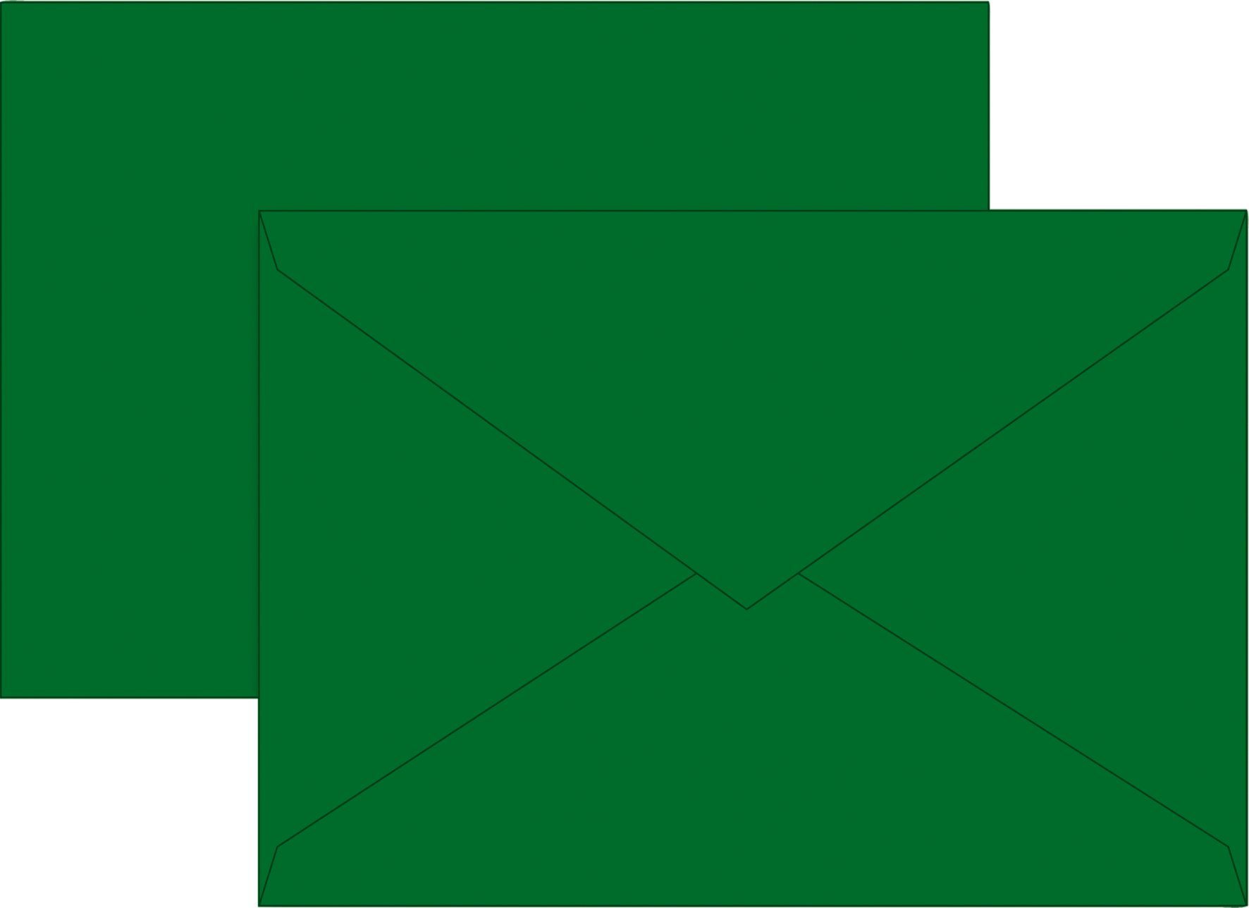 BRUNNEN Druckerpapier BRUNNEN 105125659 Briefumschlag Universalpapier B6 dunkelgrün