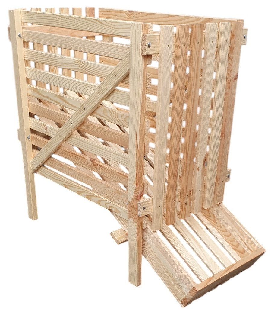promadino Holzkiste Kartoffelkiste, BxTxH: 44x96x81 cm, für 50 kg Kartoffeln