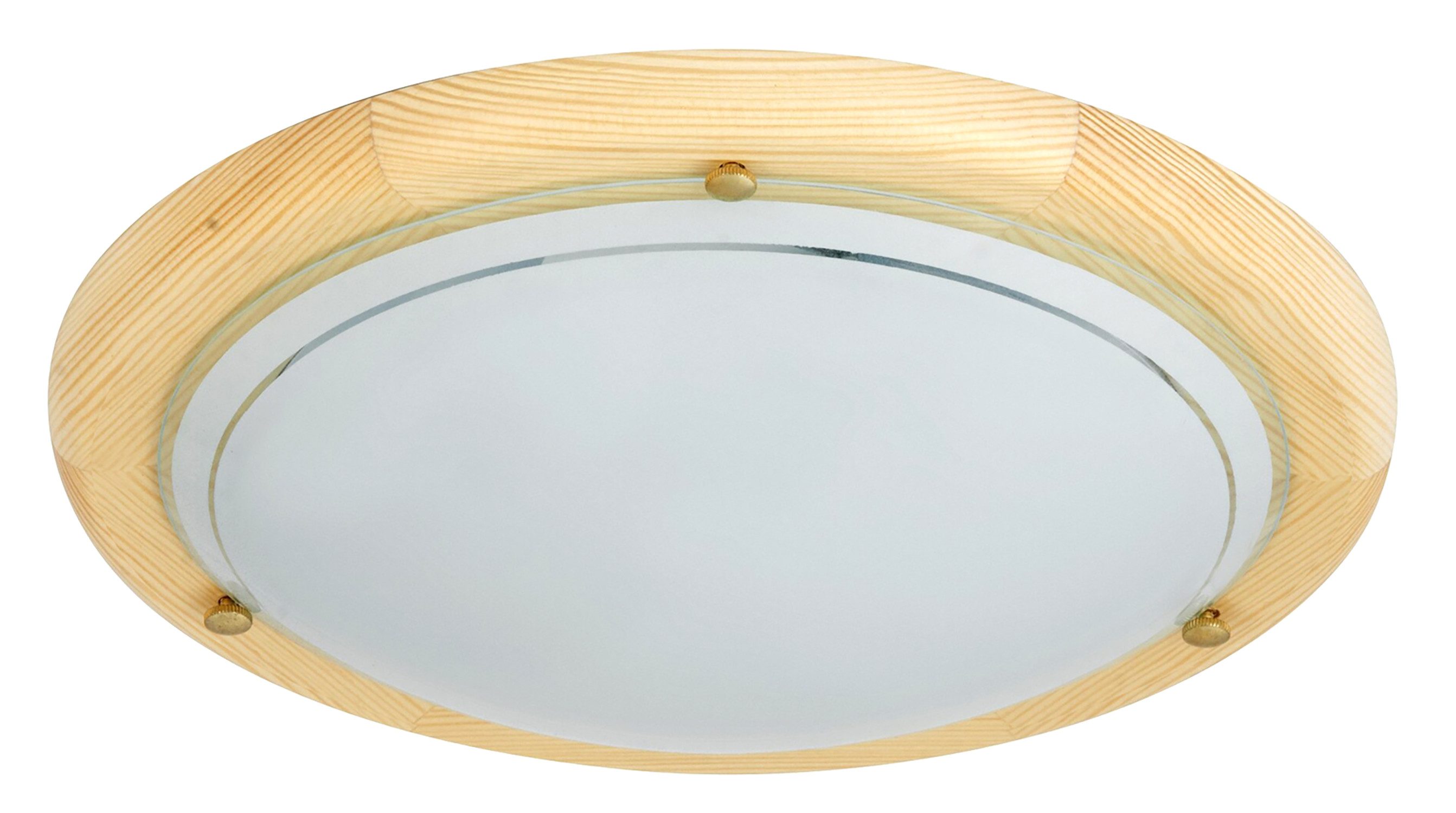 Rabalux Deckenleuchte "Ufo" 2-flammig, Holz, rund, E27, ø380mm