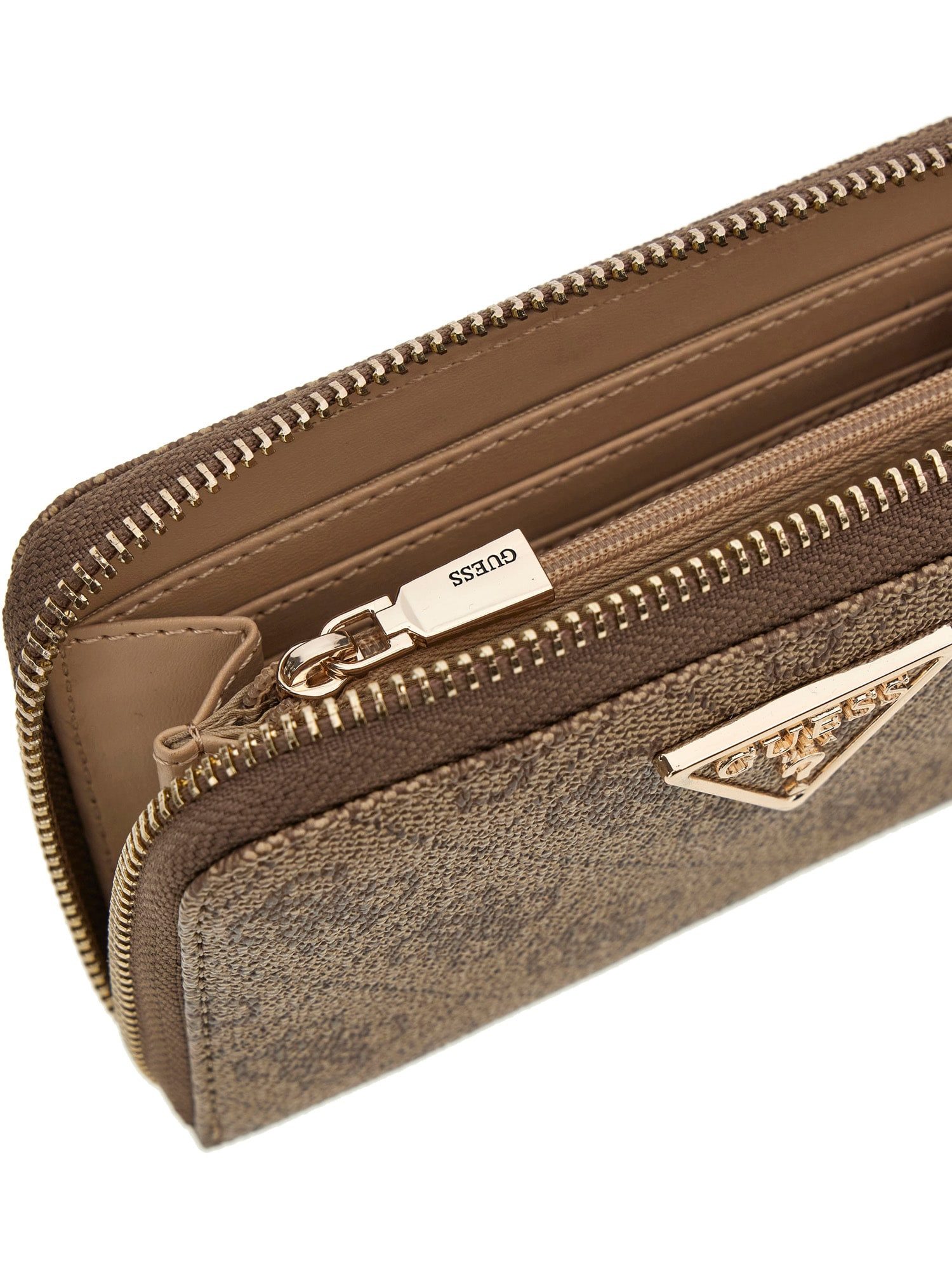 Guess Geldbörse LAUREL II SLG MED ZIP AROUND, Damen Geldbeutel, Portemonnaie, Money Pocket mit Dreieckslogo – Bild 5 von 5