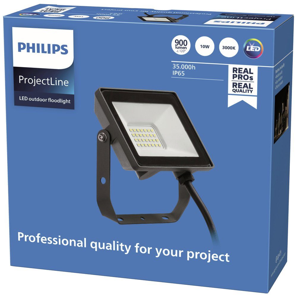 Philips 10 LED Flutlichtstrahler 8719514954397 LED-Flutlichtstrahler W Warmweiß ProjectLine Philips