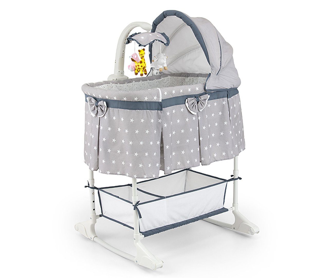 Milly Mally Stubenbett Wiege mit Fernbedienung Stubenwagen Vibrationen Schaukelbett, Beistellbett