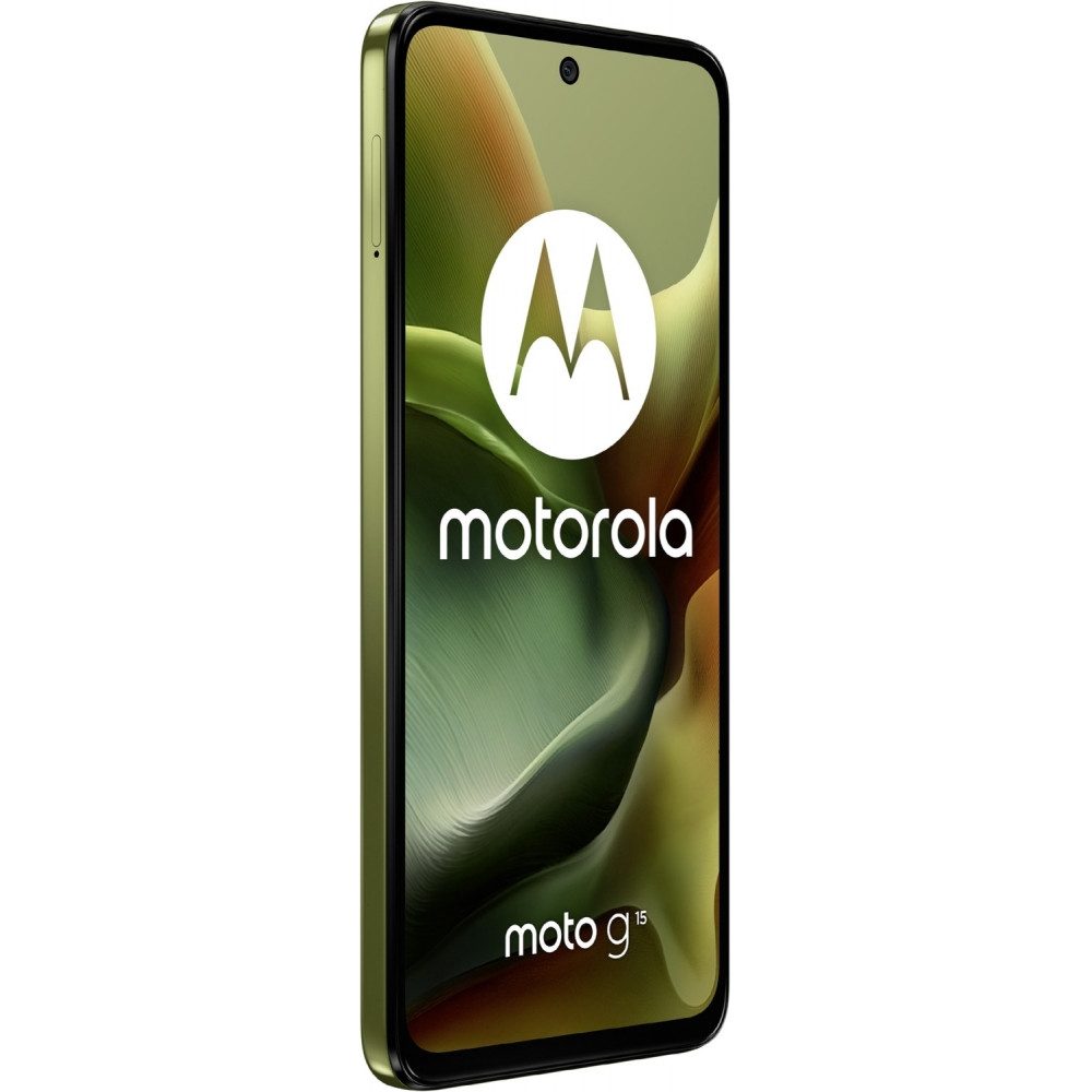 Motorola XT2521-3 Moto G15 128 GB / 8 GB - Smartphone - iguana green Smartphone (6,72 Zoll, 128 GB Speicherplatz)