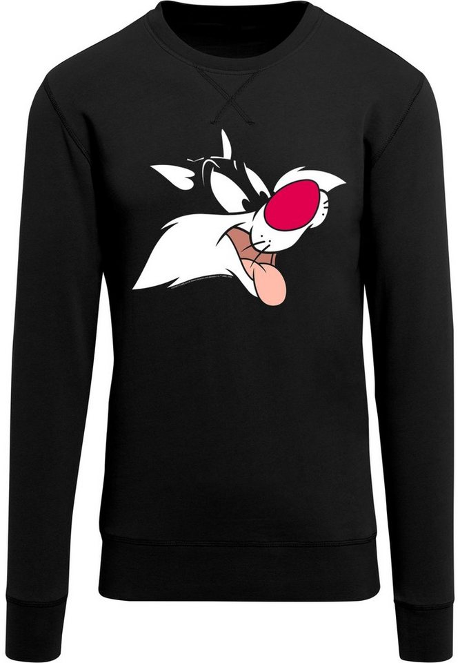 F4NT4STIC Kapuzenpullover Herren Looney Tunes Sylvester with Light Crew  sweatshirt (1-tlg)