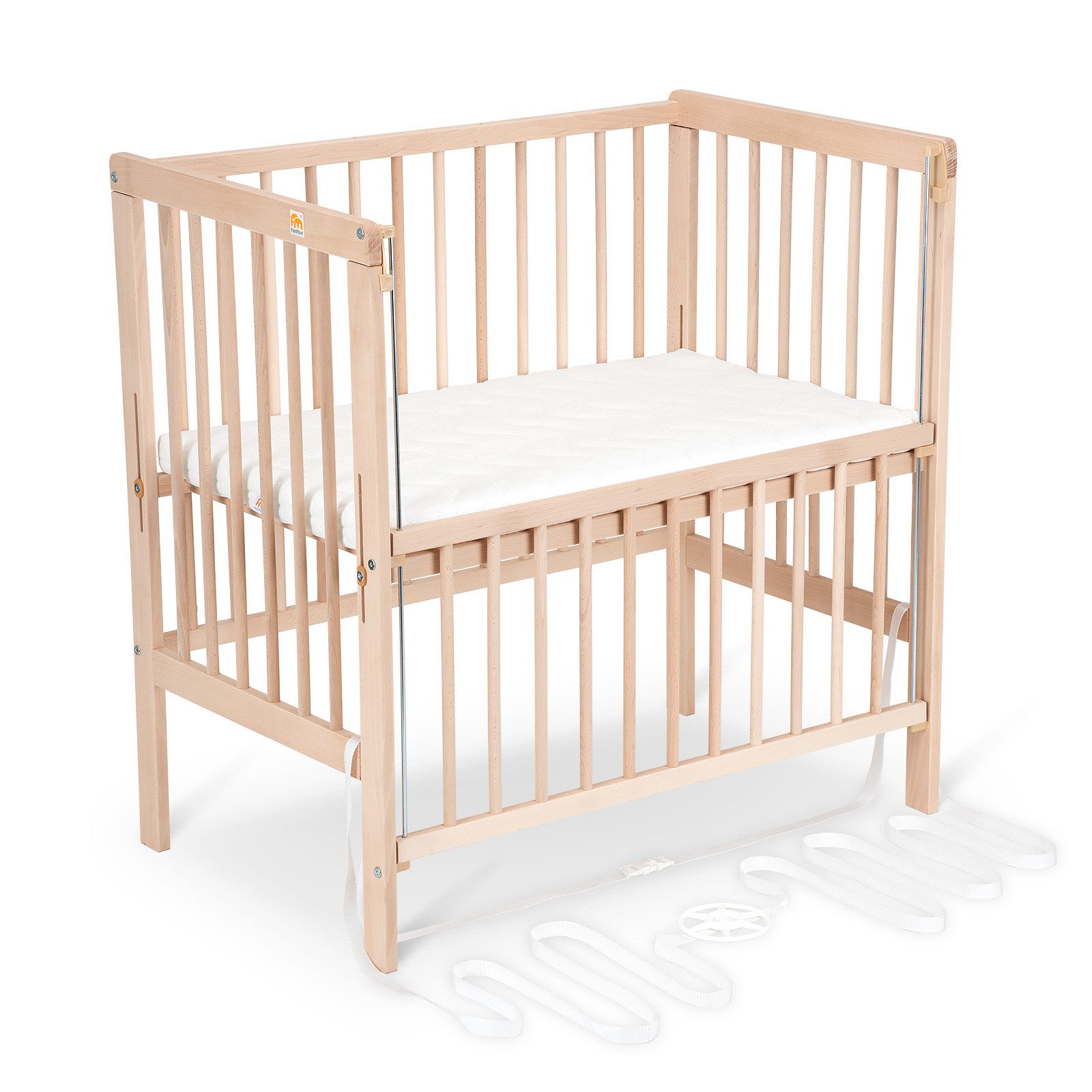 FabiMax Beistellbett Flex Natur, Buche massiv, günstig online kaufen