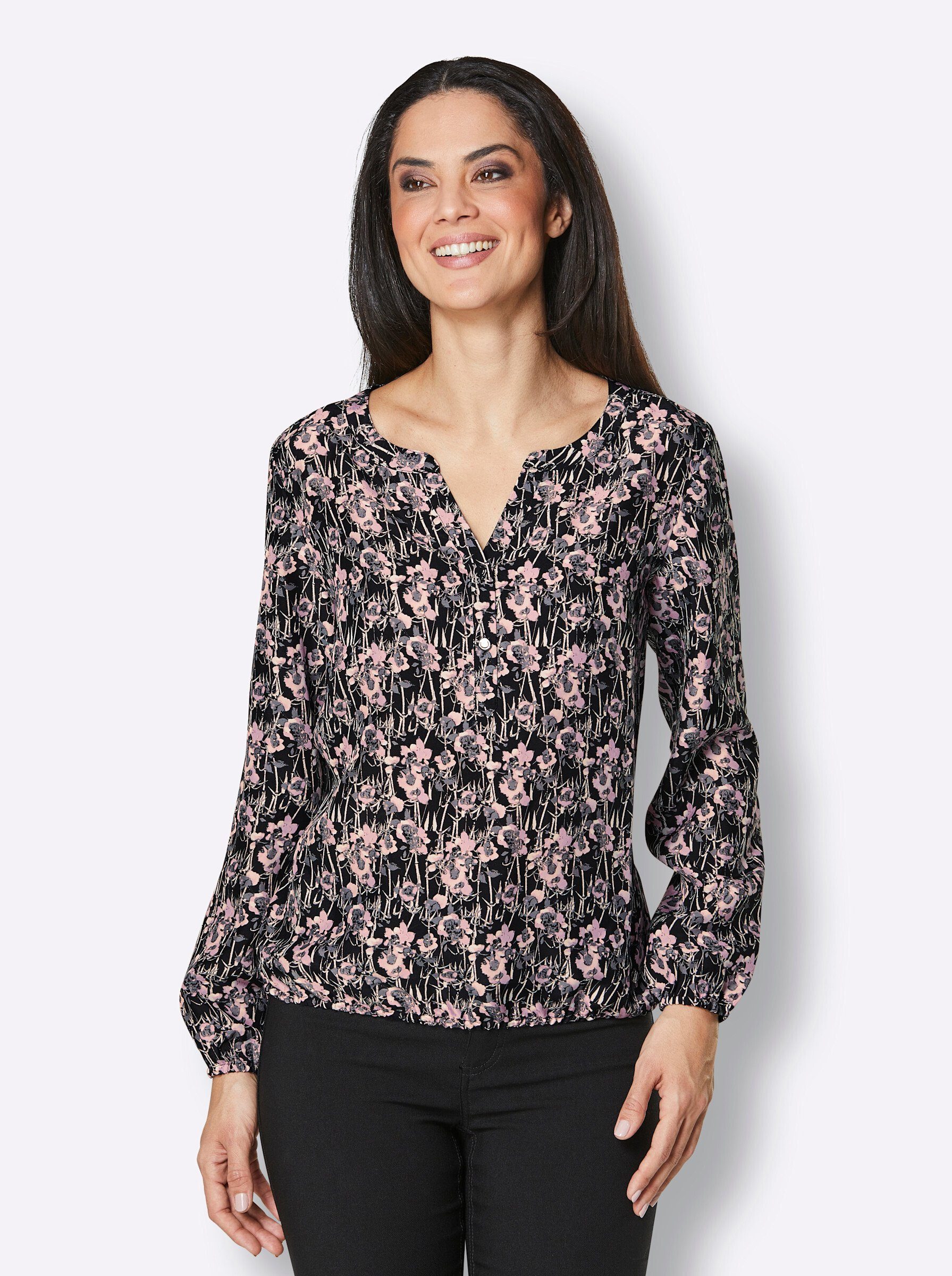 Klassische Bluse Cupro-Viskose-Bluse