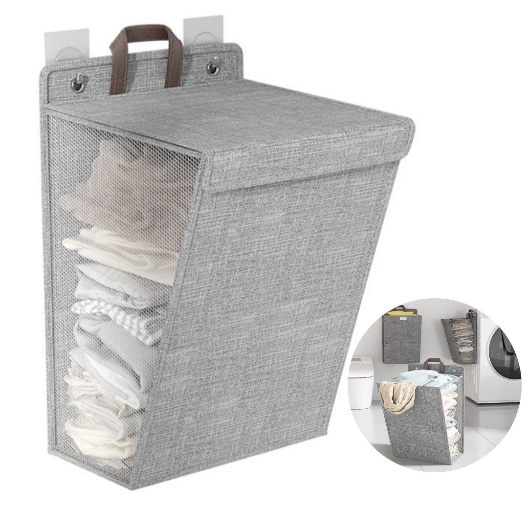 MODFU Wäschekorb 40L Wäschesammler Hängende Faltbox mit Tragegriff (Platzsp günstig online kaufen