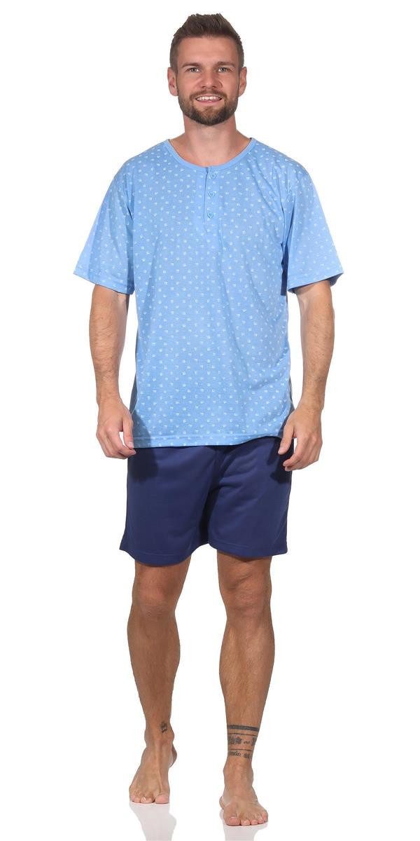 Capri-Pyjama Herren Pyjama Short und T-Shirt Schlafanzug, M L XL 2XL