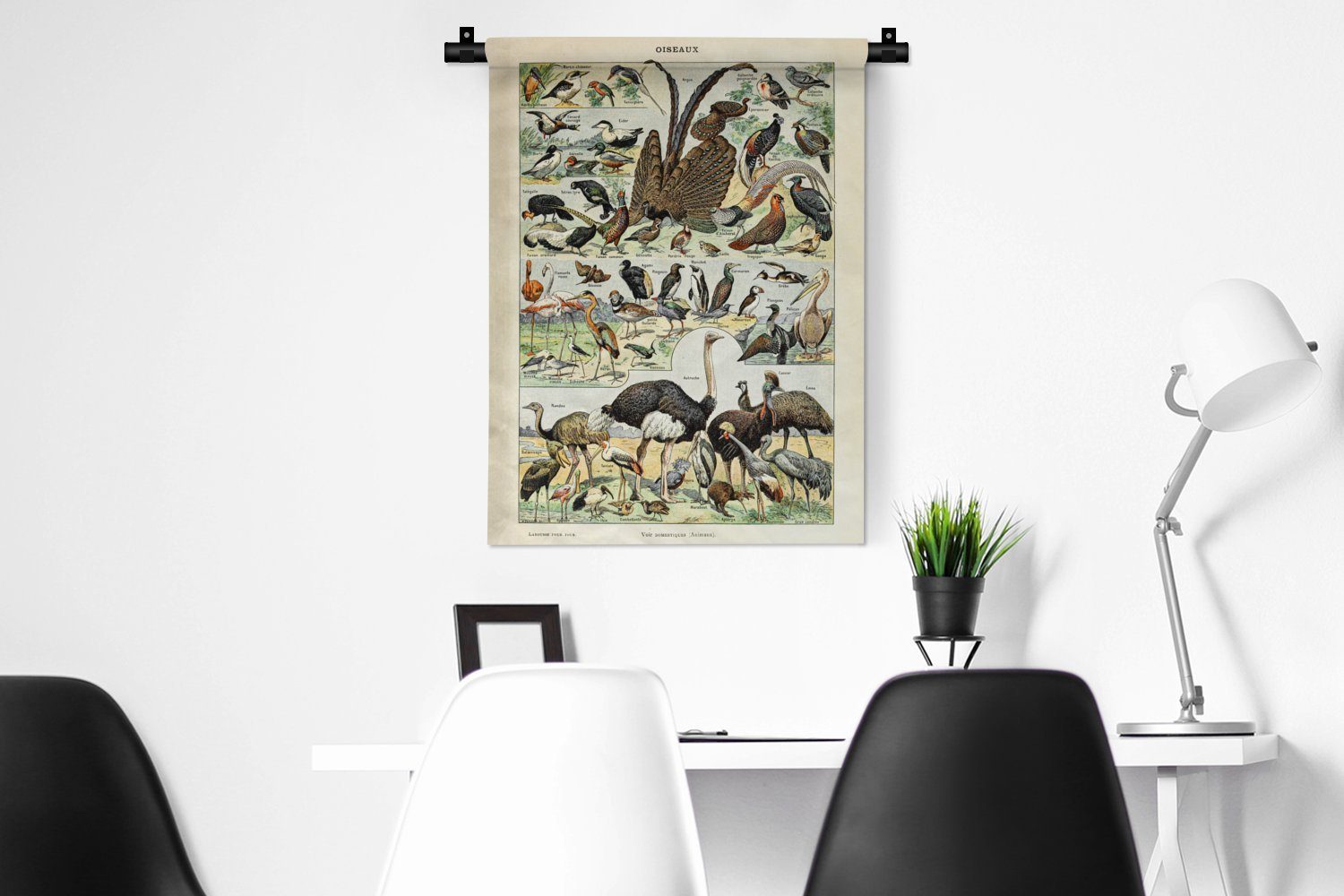 - Natur an MuchoWow - Tiere Wanddekoobjekt Wand, Tapisserie, Wohnzimmer, Kunstwerk, für Vintage - - Schlafzimmer Vogel der Deko