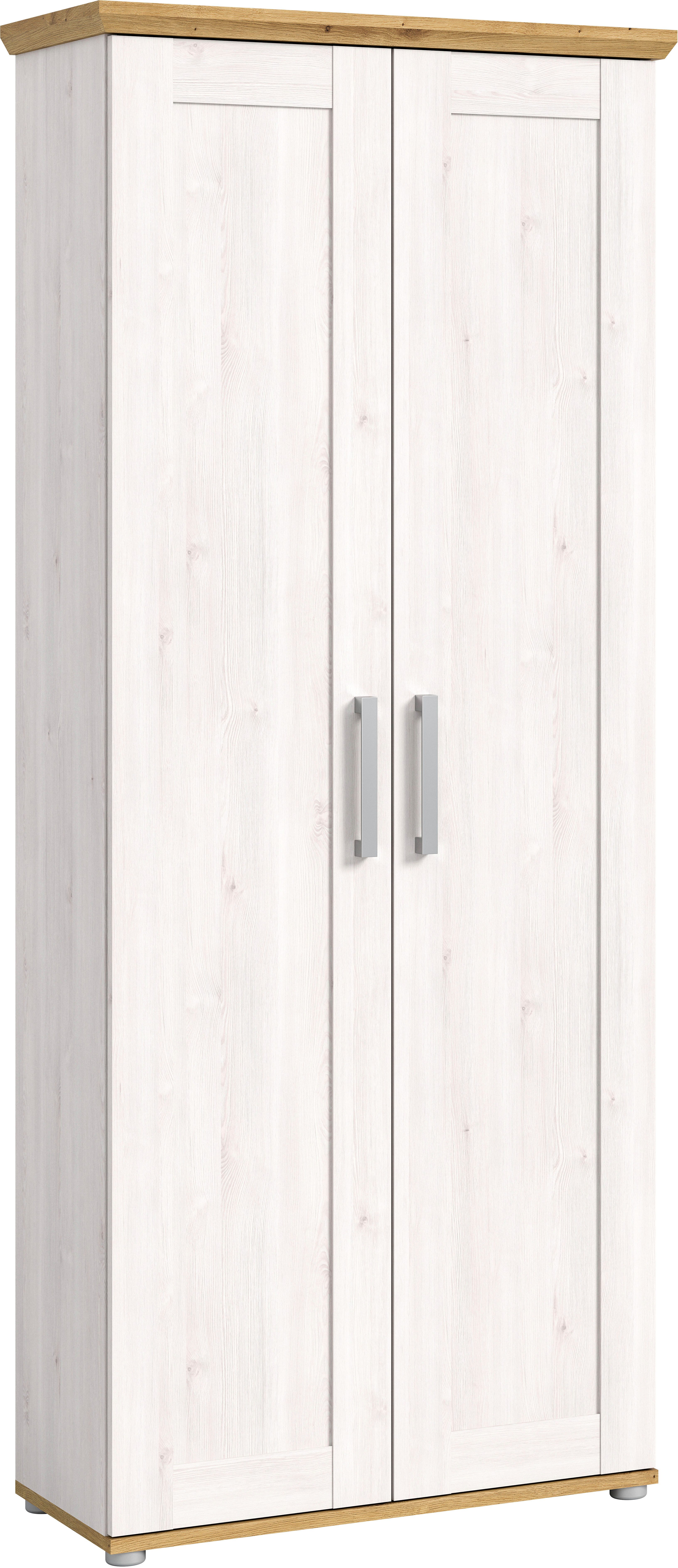 Home affaire Garderobenschrank COSENZA, TOPSELLER!, Höhe 196 cm, 2 Türen, 2 Böden, 1 Kleiderstange Hochschrank, Stauraumschrank, Schrank, Flurschrank, Dielenschrank