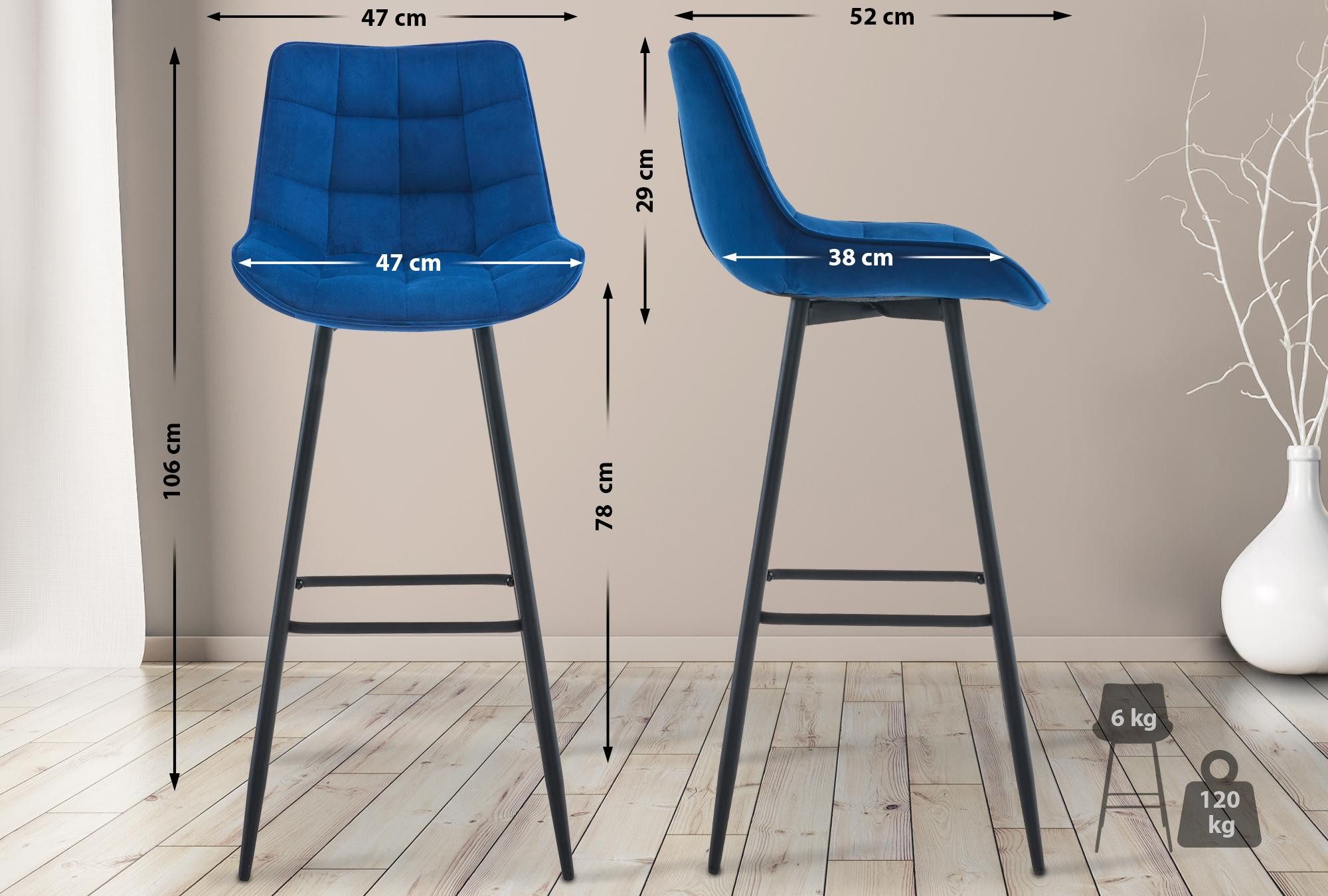 CLP Barhocker Dartford (2er Set, 2 günstig online kaufen