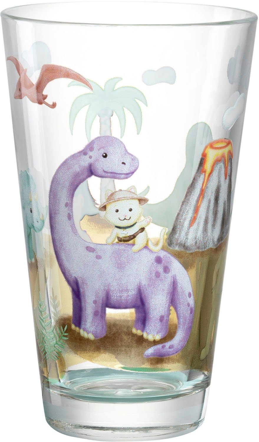 LEONARDO Gläser-Set Dino BAMBINI AVVENTURA, 6-tlg., Glas, 300 ml, 6-teilig