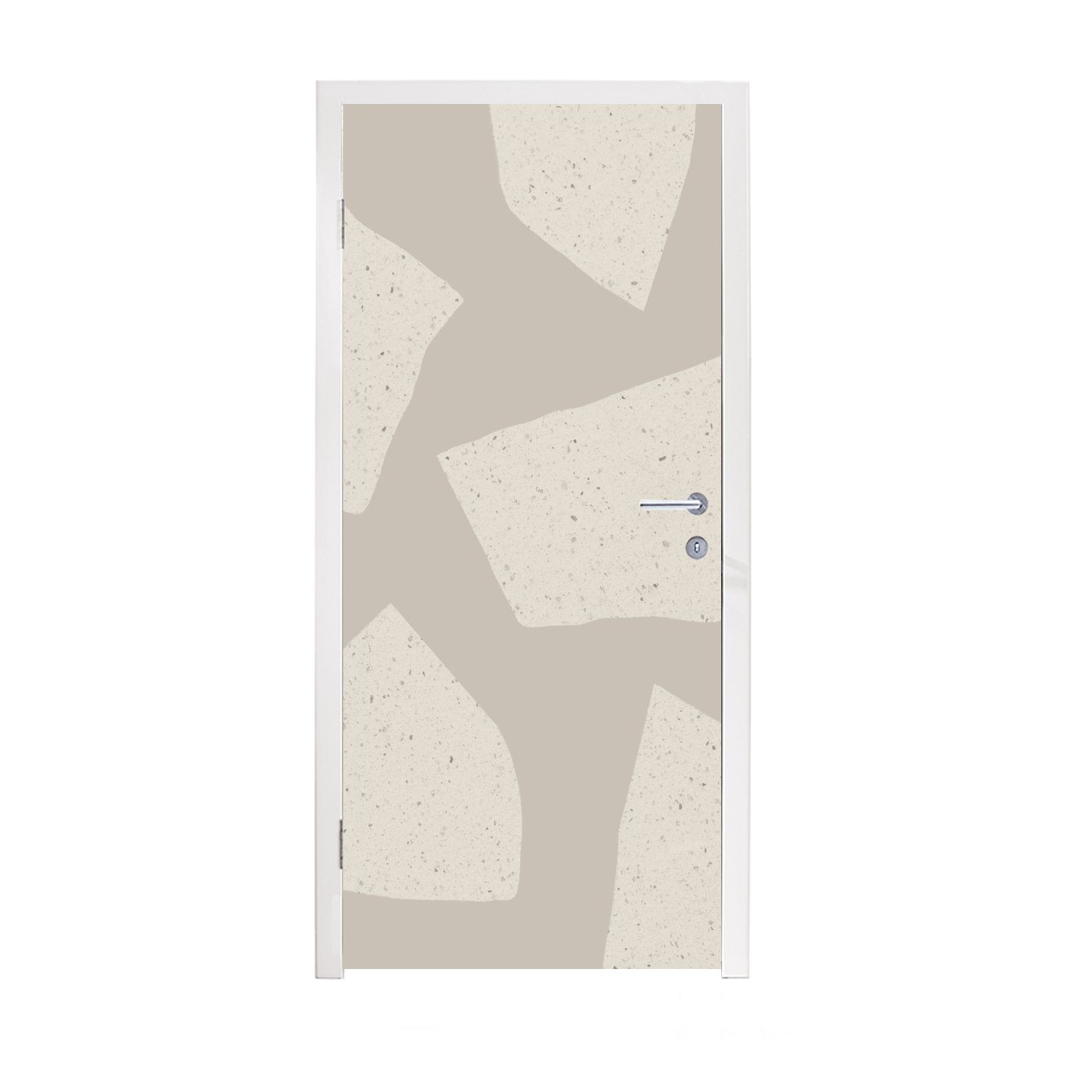 unermesslich MuchoWow Türtapete Terrazzo - Abstrakt für bedruckt, Türaufkleber, Muster, St), Pastell 75x205 (1 - Tür, Fototapete Matt, cm 