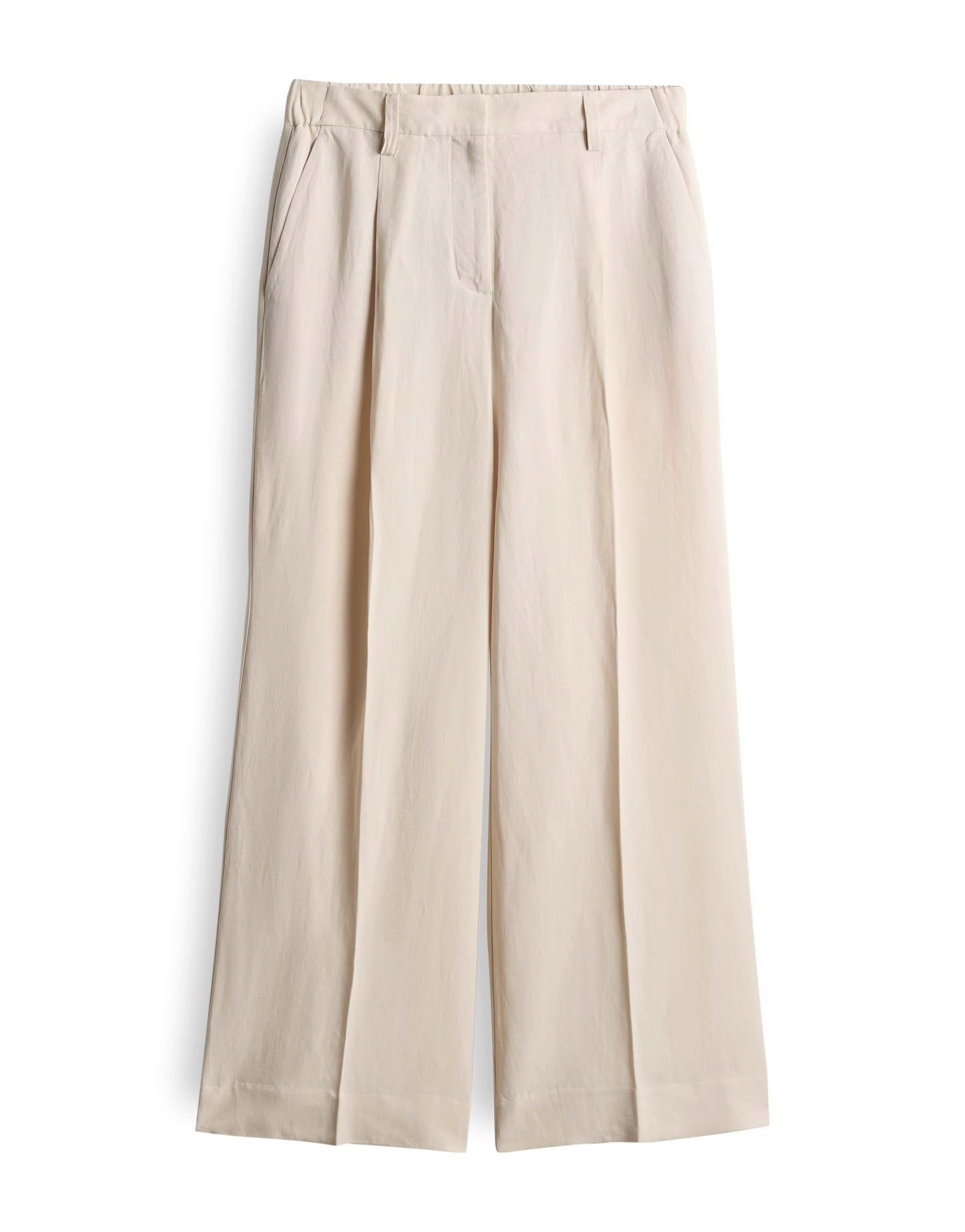 Culotte CELINO CROPPED Wide aus Viskose Leinen Mix