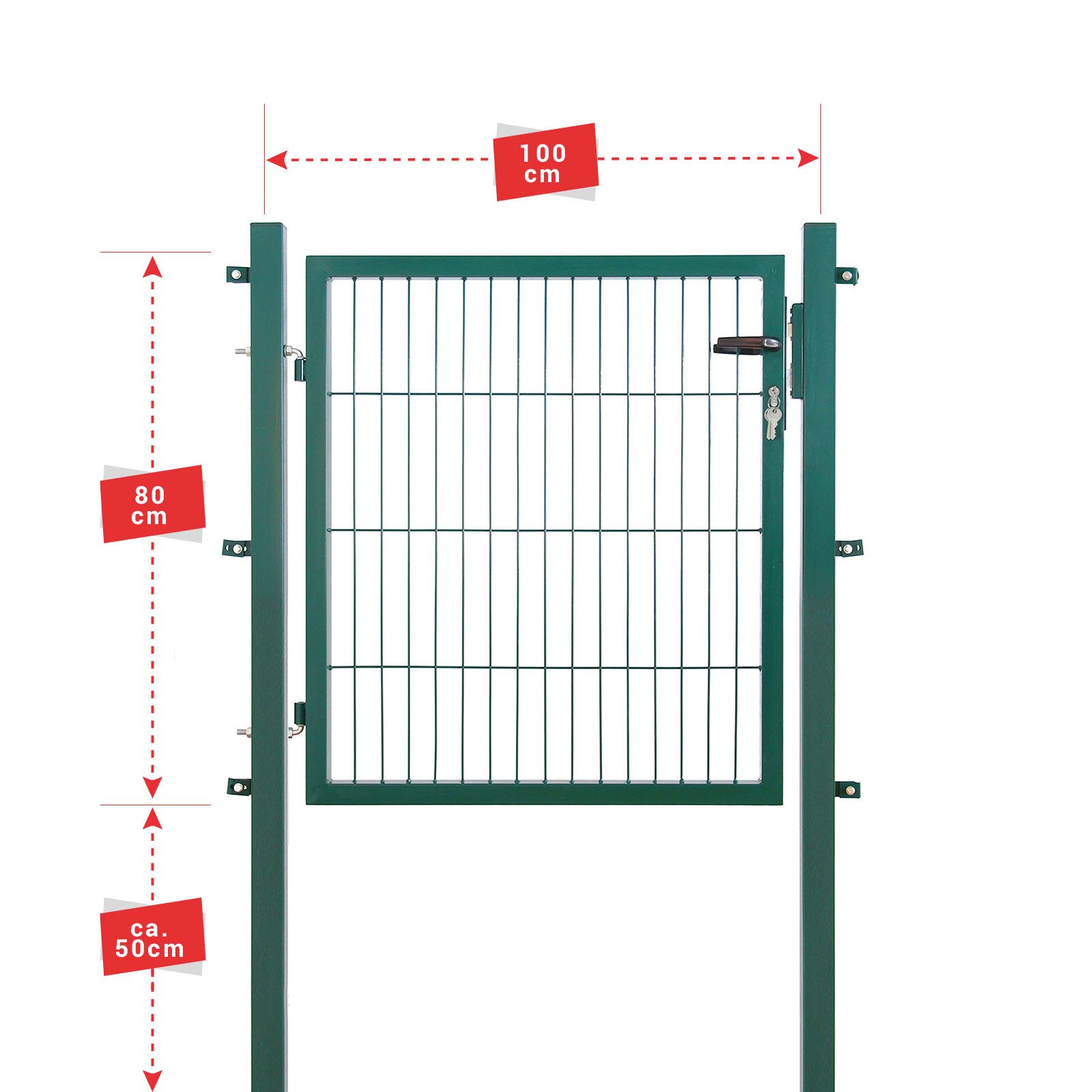 Arvotec Gartentor aus Stahl Breite 100-400cm/Höhe günstig online kaufen