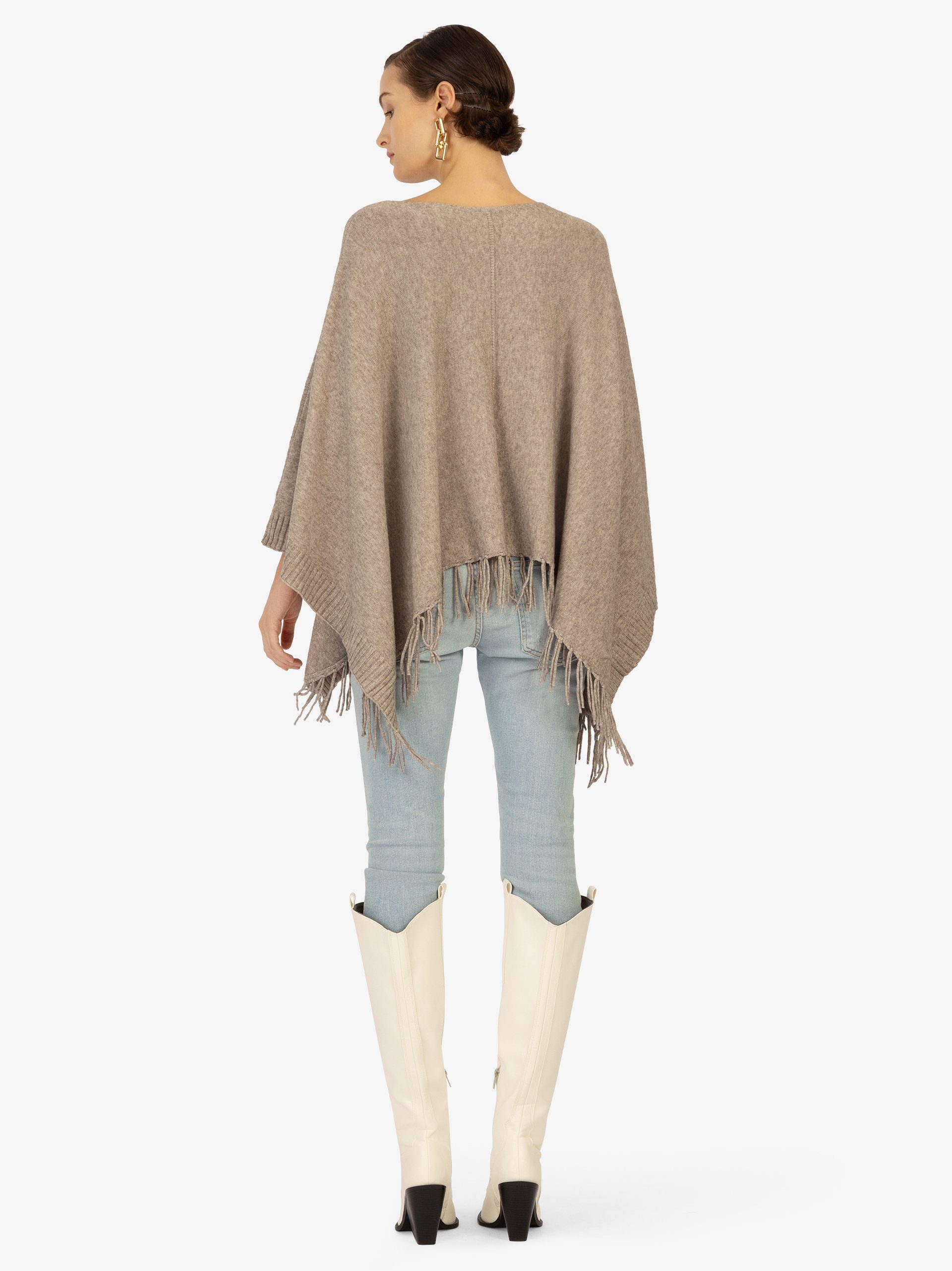 Kraimod Poncho mit Eye catching und Allover-Design – Bild 3 von 5