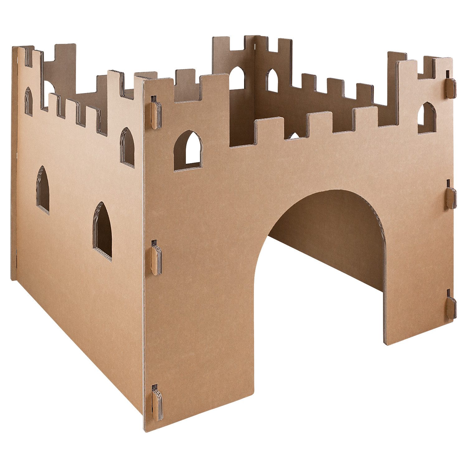 Kingpower Spielhaus Kinder Spielhaus Burg Pappe Pappburg Kartonburg Kartonhaus Spielburg