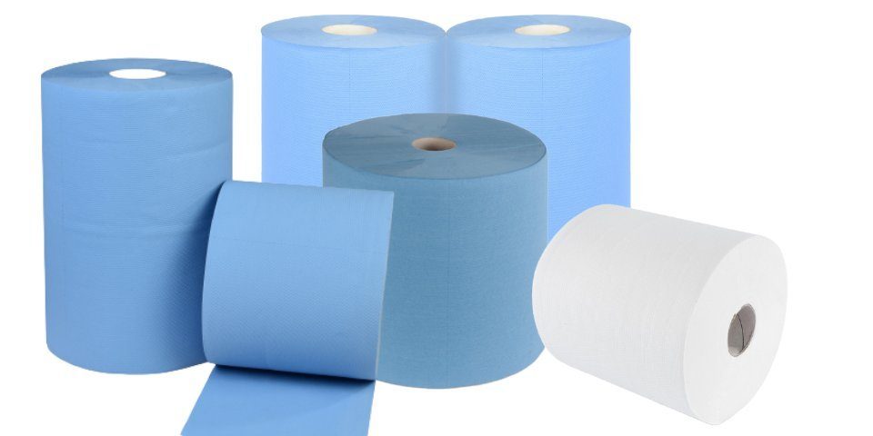Funny Papierhandtuch Industriepapierrolle (500-St), blau