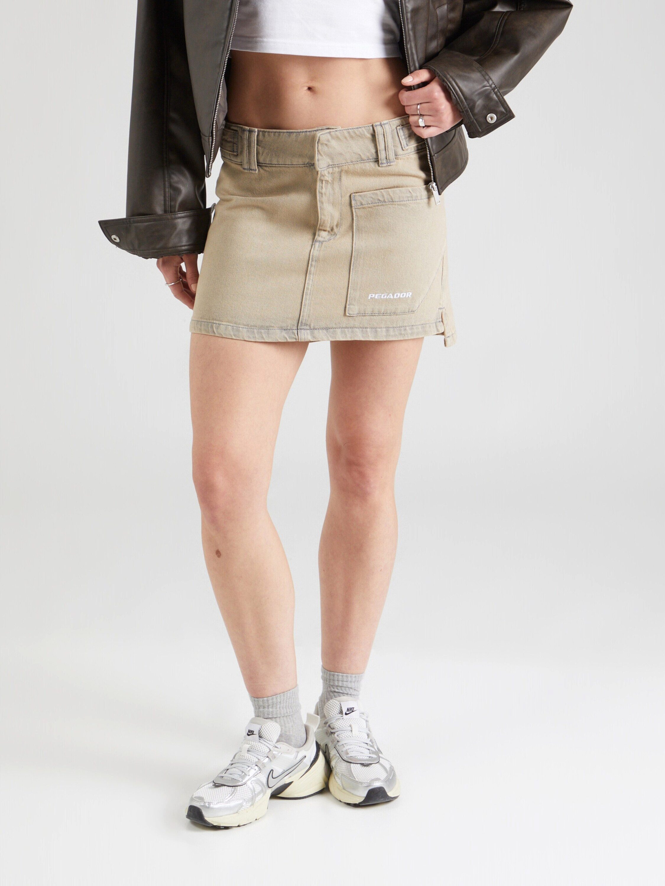 PEGADOR Jeansrock ANTONIA (1-tlg) Stickerei