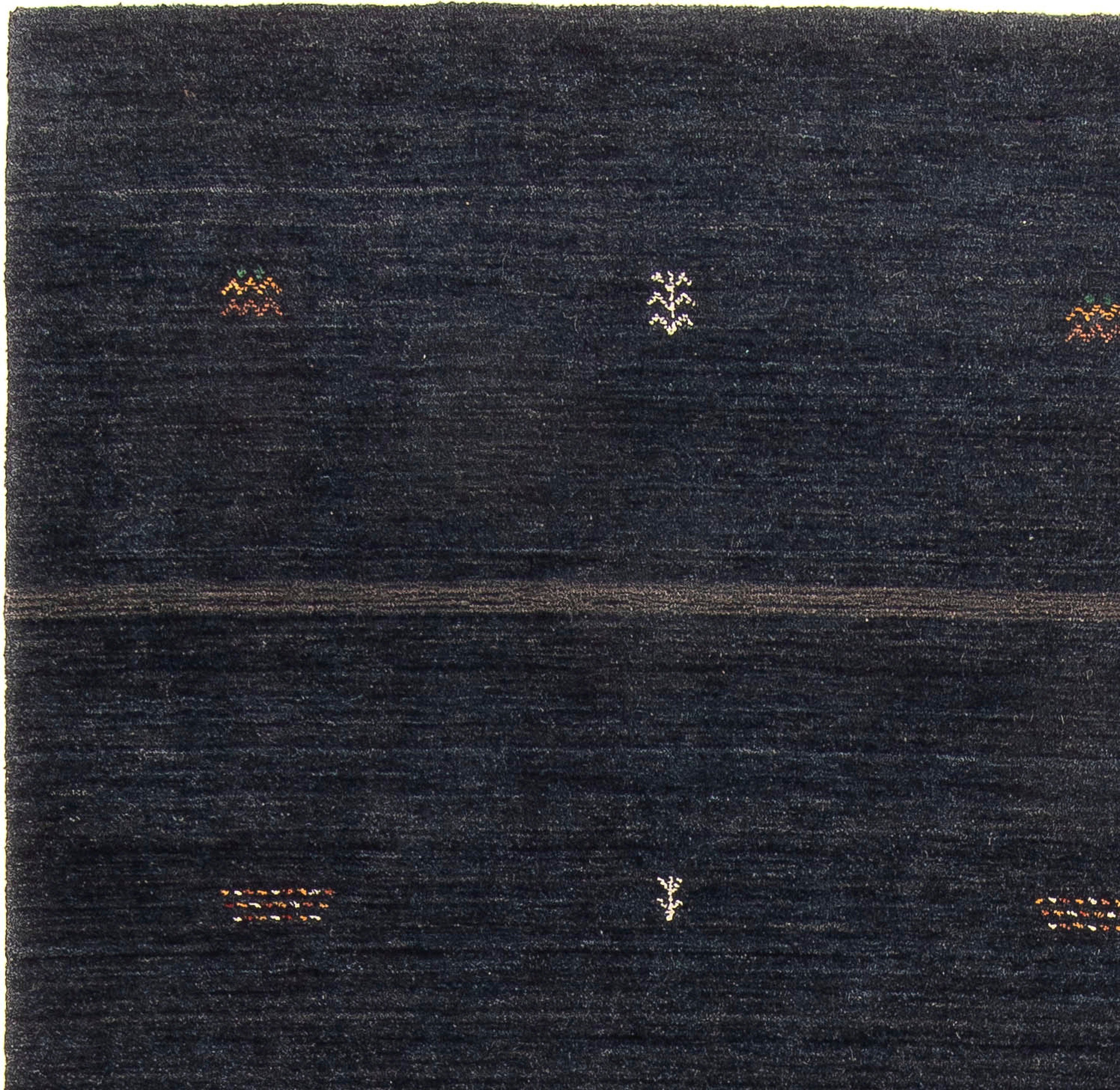 Einzelstück - mm, Gabbeh 172 Höhe: dunkelblau, - rechteckig, Wohnzimmer, Wollteppich Softy morgenland, 243 Loribaft 12 cm - x