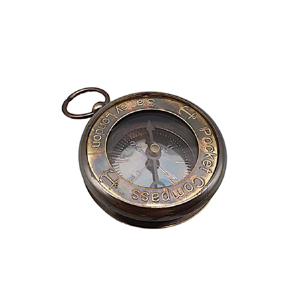 maritimer Kompass, dekorative Dekoobjekt Kompass, Linoows Nadel aus Pocket Altmessing Reproduktion Kompass,