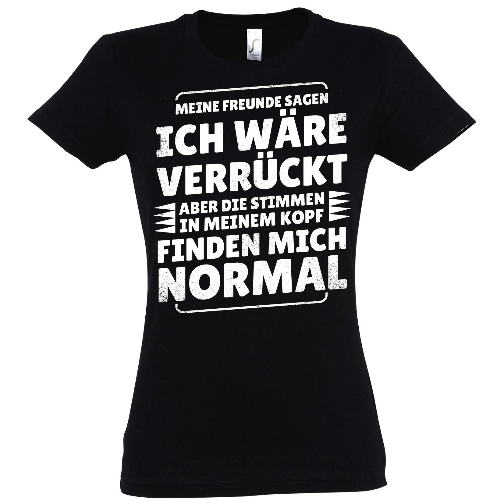 Print-Shirt Verrückt Normal Damen T-Shirt