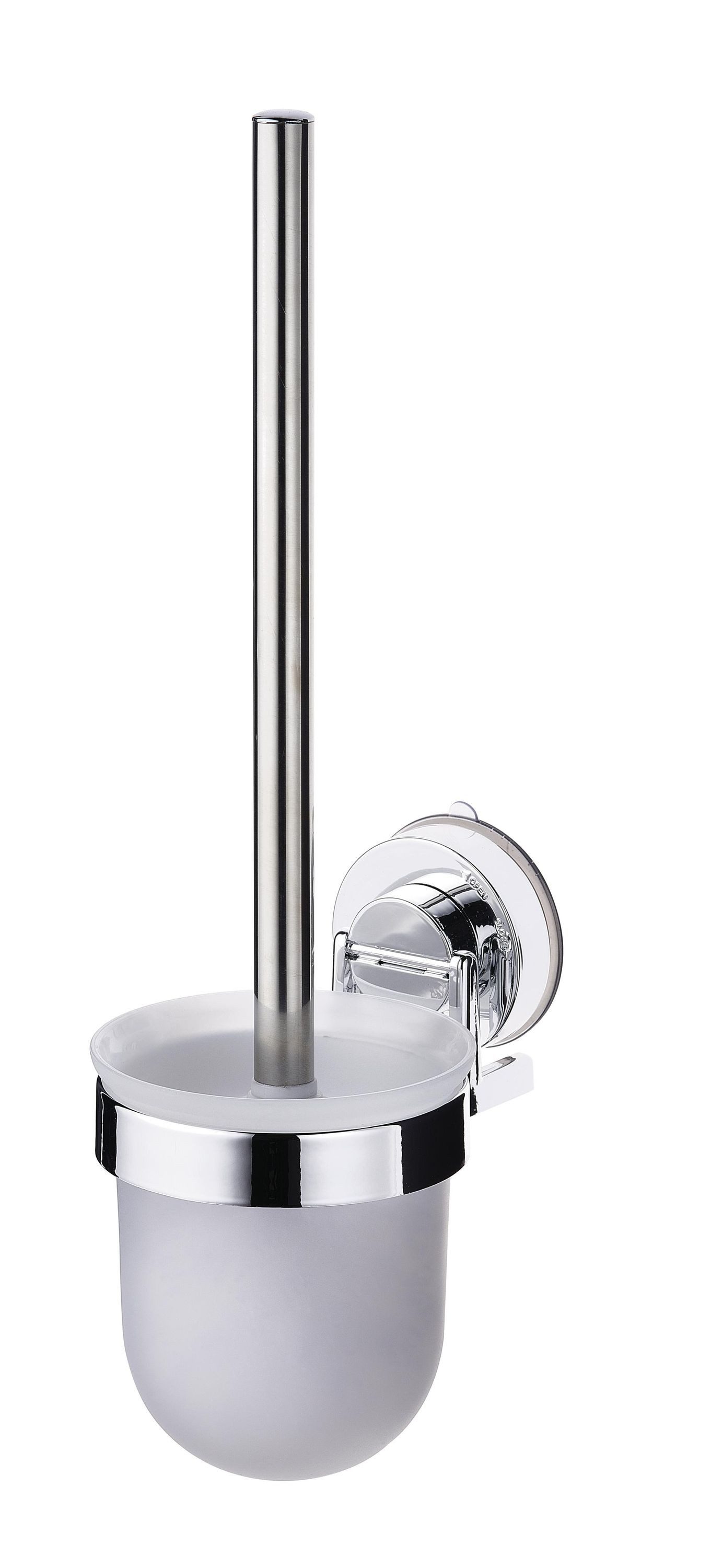 Ridder Badaccessoire-Set WC-Bürsten Garnitur VaccumCap Ela Silber ca. 100 x 365 x 135 mm
