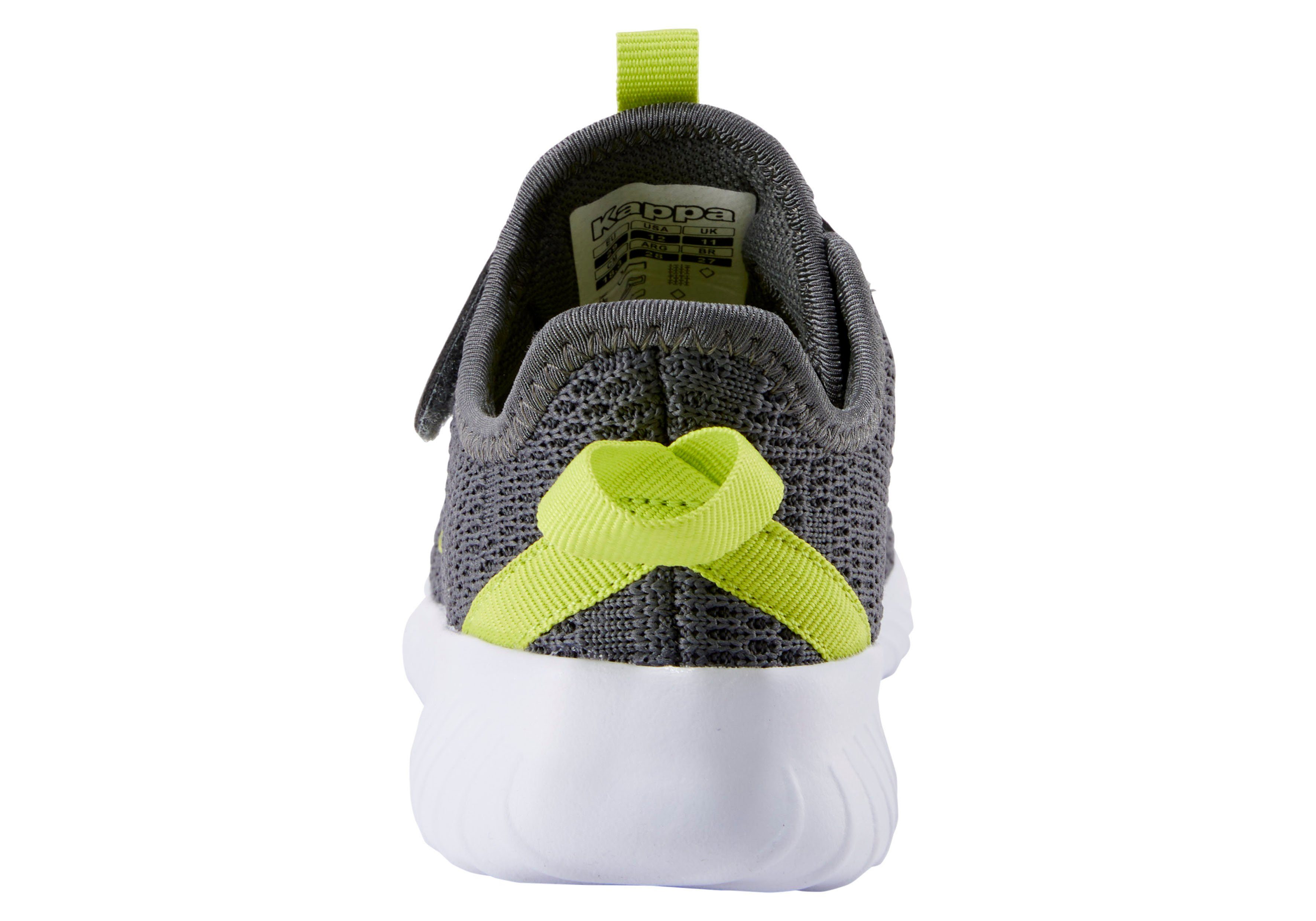 grau-lime Kappa für mit Klettverschluss Sneaker Kinder