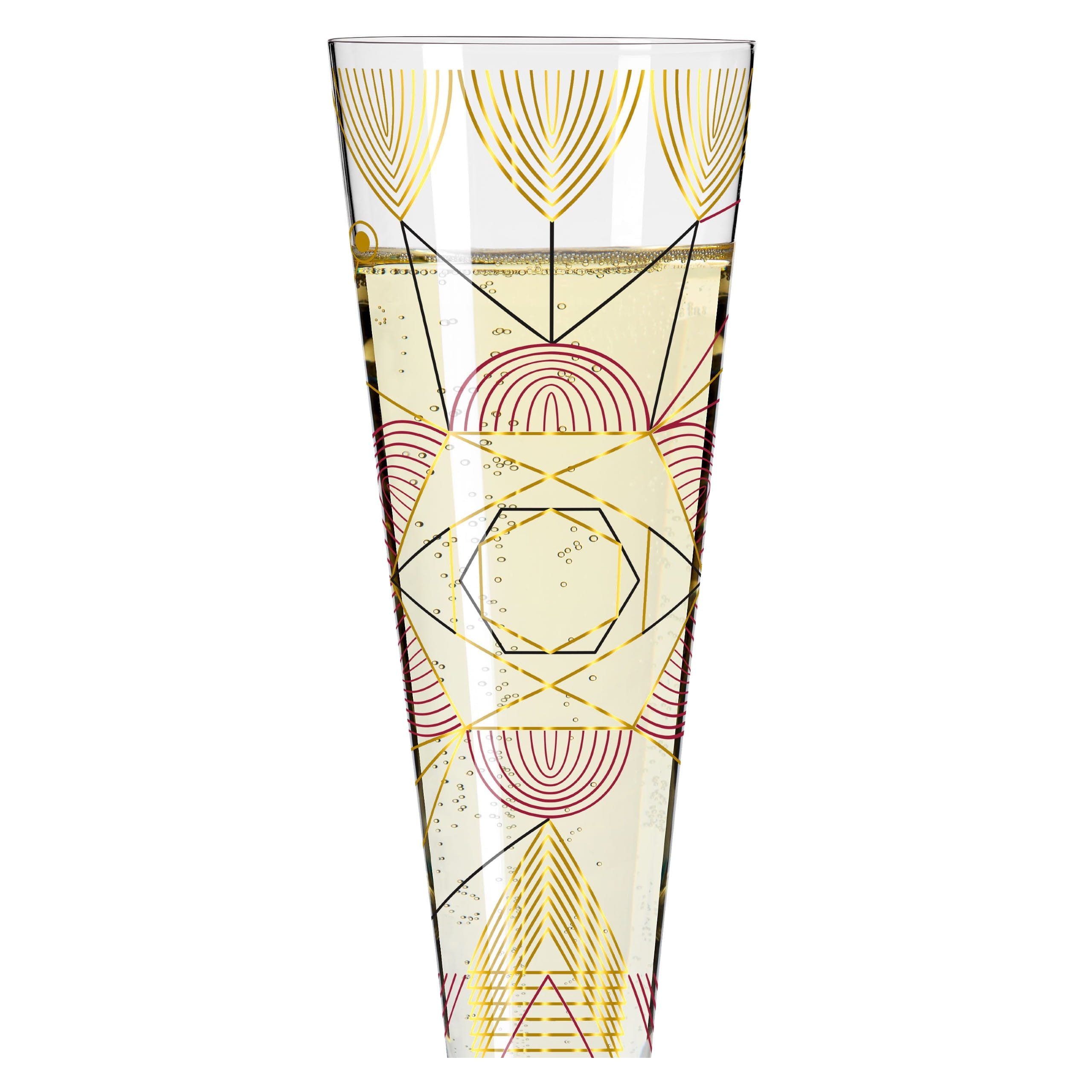 Ritzenhoff Champagnerglas Goldnacht, Kristallglas