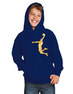 coole-fun-t-shirts Hoodie Dunk Basketball Slam Dunkin Kinder Sweatshirt mit Kapuze Hoodie Kids Jungen + Mädchen Gr.128 140 52 164 cm