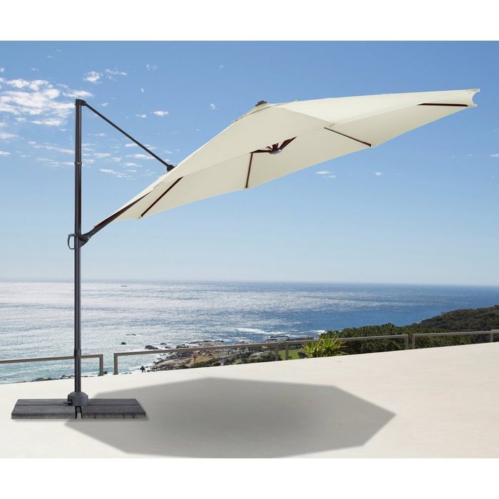 garten gut Ampelschirm Marbella abknickbar mit Schirmstände